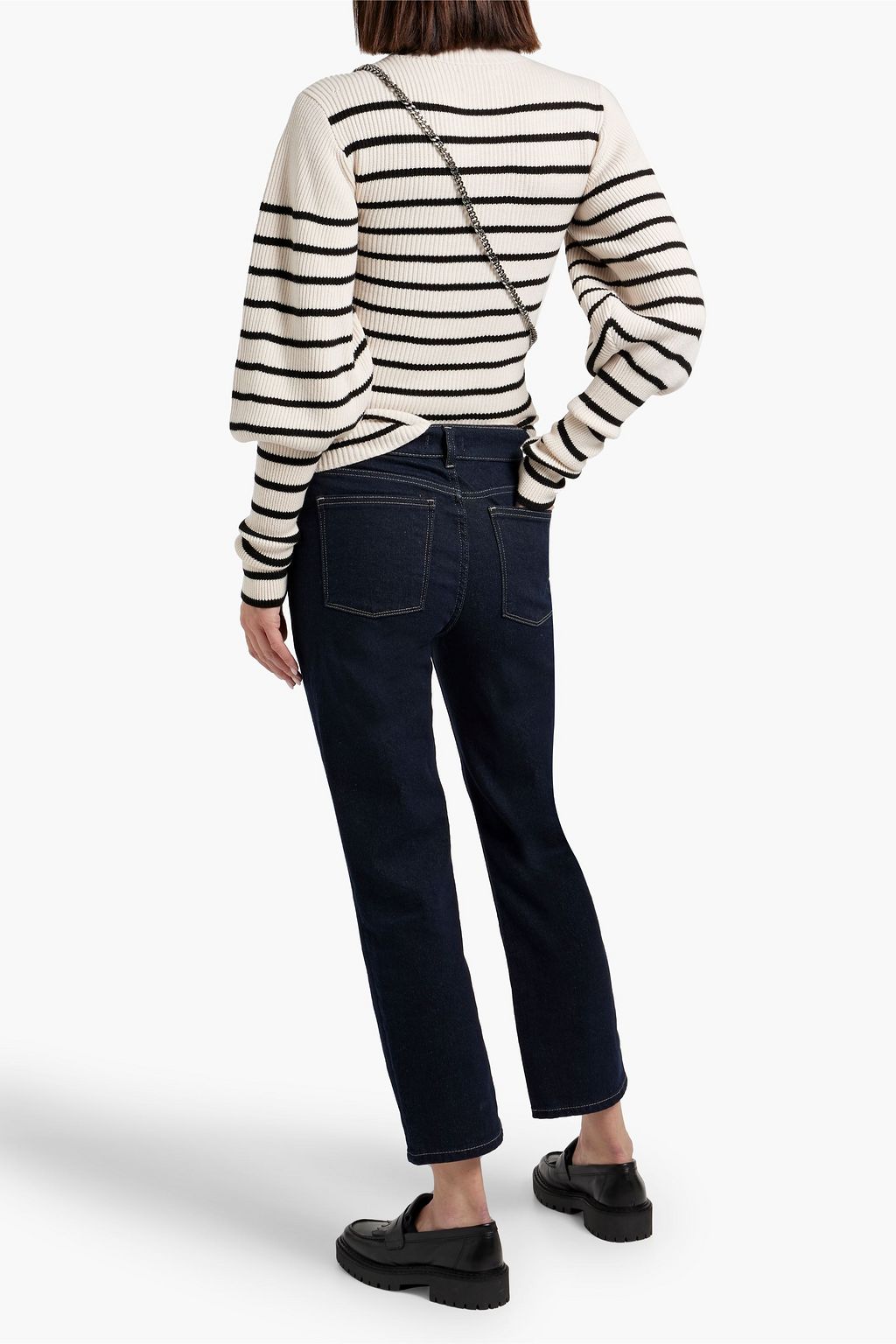 DL1961 Patti cropped high-rise straight-leg jeans