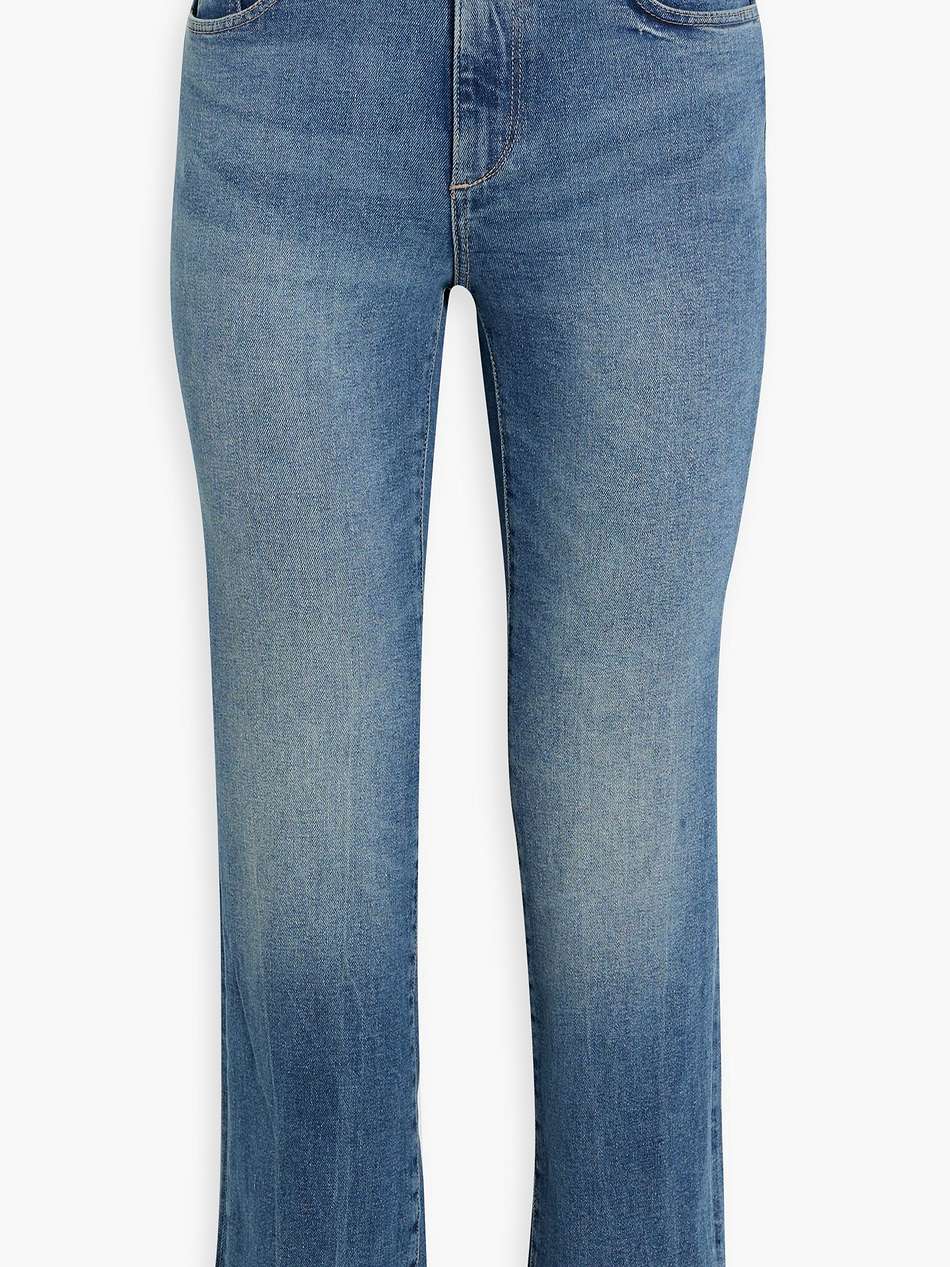 patti faded high-rise straight-leg jeans