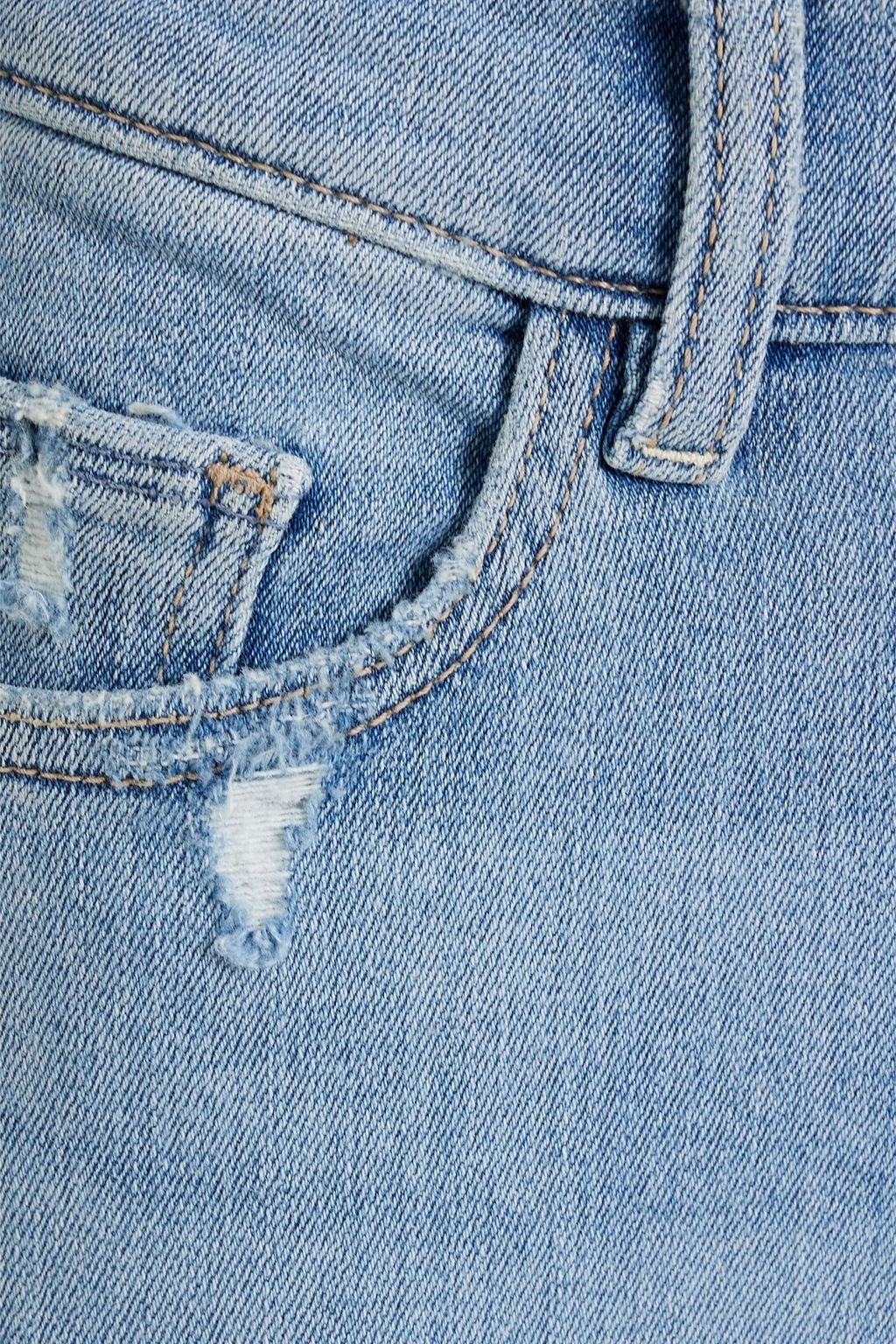 DL1961 Bridget distressed high-rise bootcut jeans