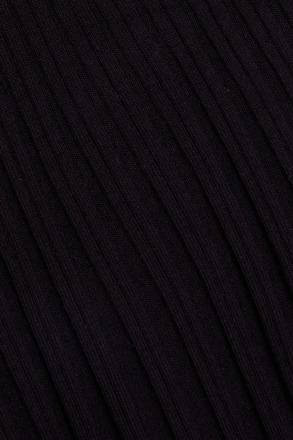 3.1 PHILLIP LIM تنورة متوسطة الطول مصنوعة من الصوف بتصميم ملتف ومزينة بكسرات