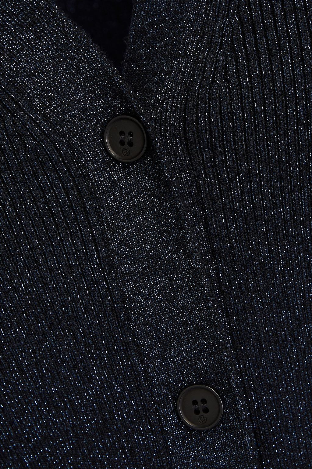 3.1 PHILLIP LIM Metallic ribbed-knit cardigan