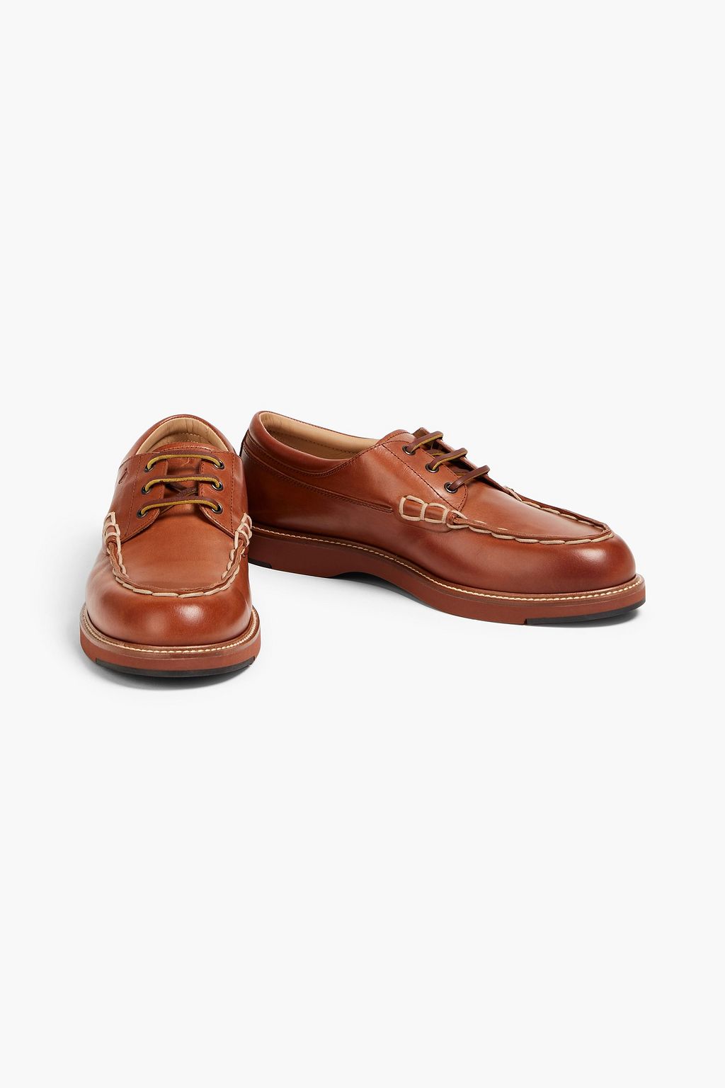 TOD'S Leather boat shoes