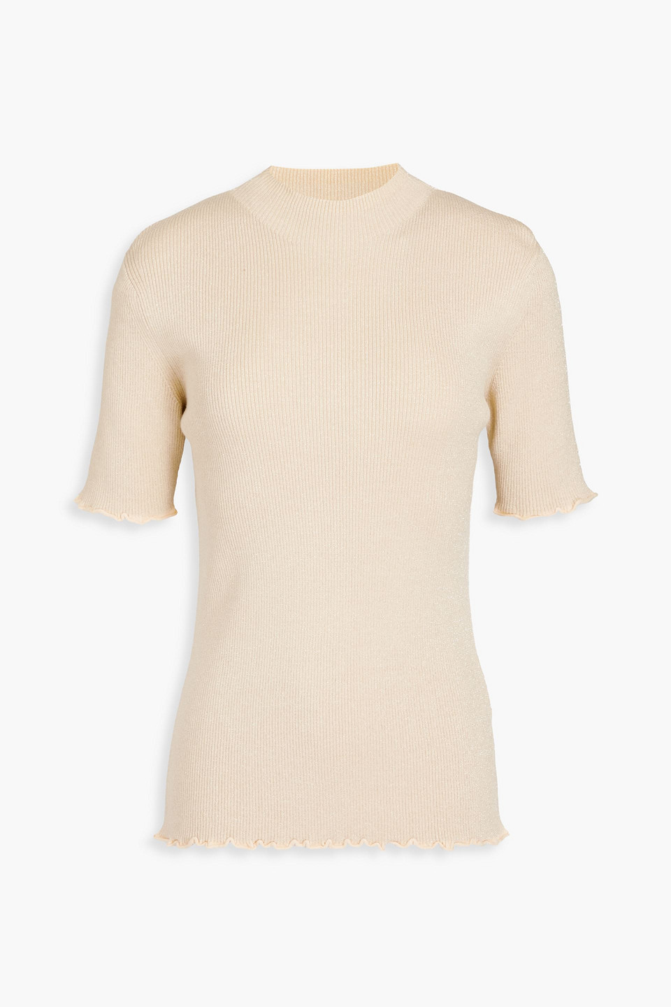 3.1 Phillip Lim / フィリップ リム Cut-out Ribbed Knit Top In Beige