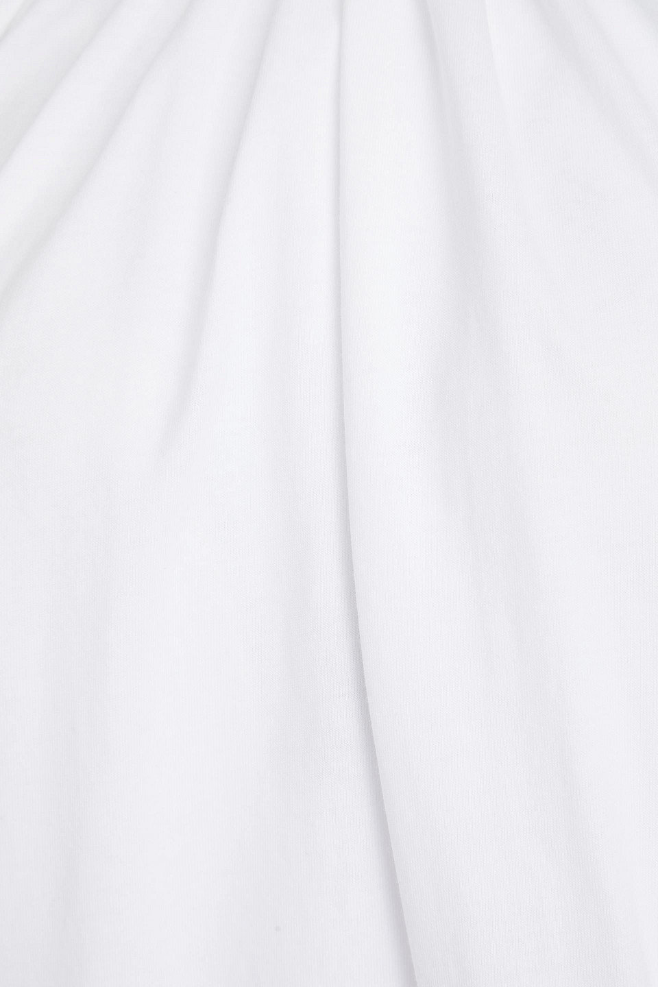 3.1 Phillip Lim Gerafftes Oberteil Aus Baumwollpopeline Und Jersey In White