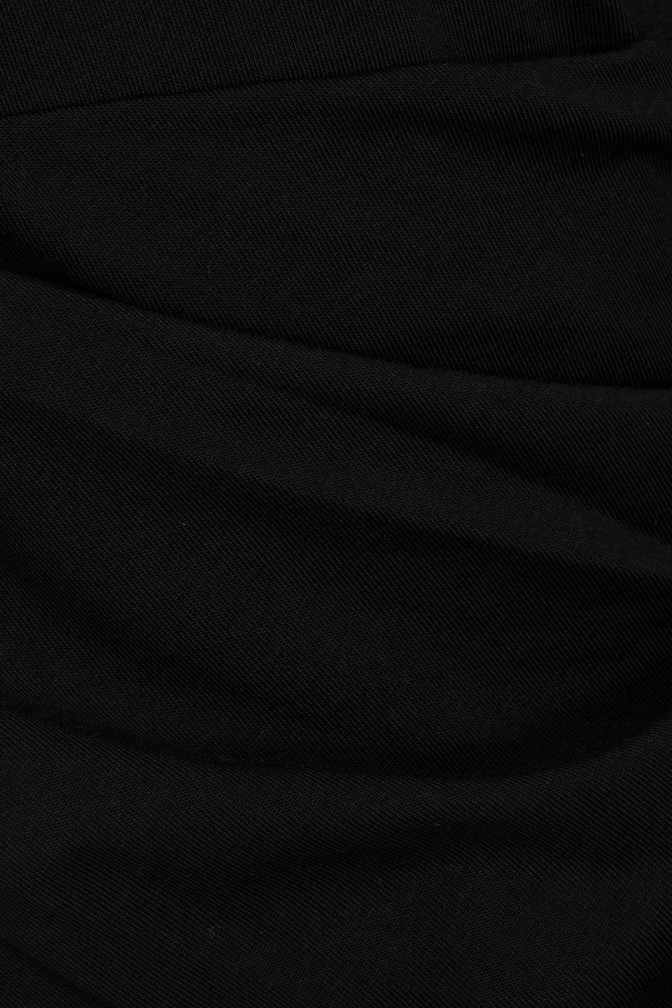 3.1 Phillip Lim Cotton Draped Long Sleeve Tee In Black
