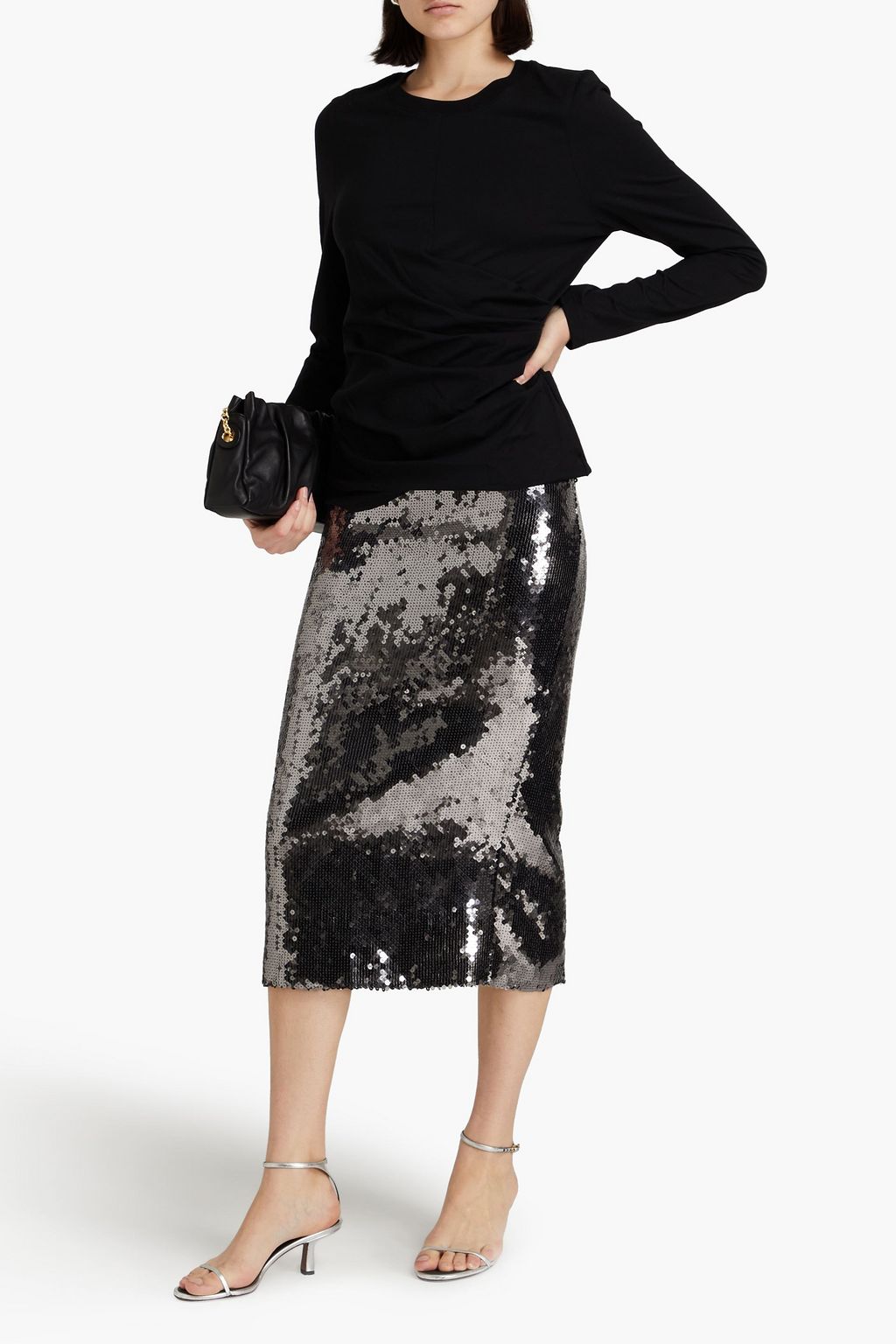 3.1 PHILLIP LIM Draped cotton-jersey top