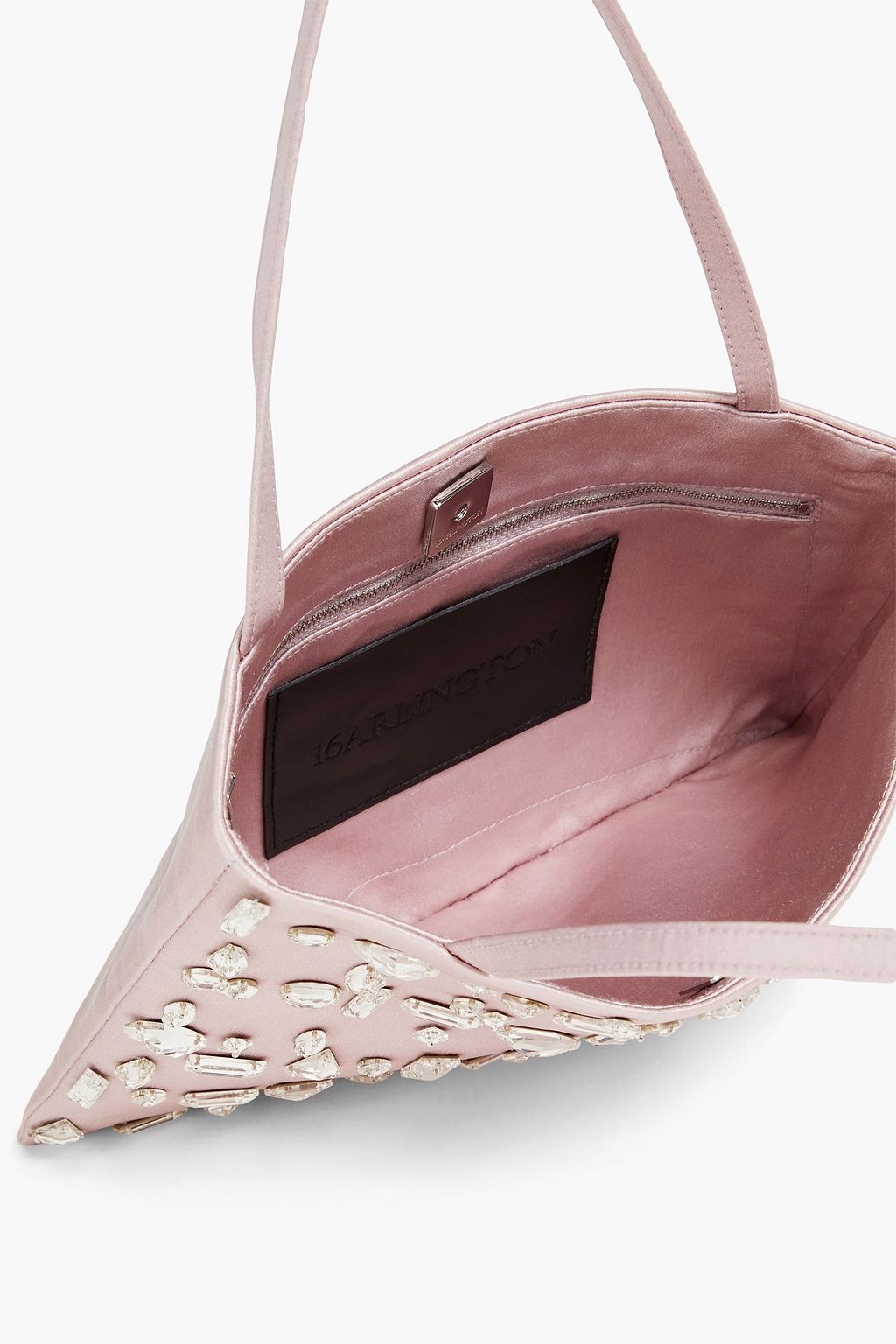 16ARLINGTON Suki crystal-embellished satin shoulder bag
