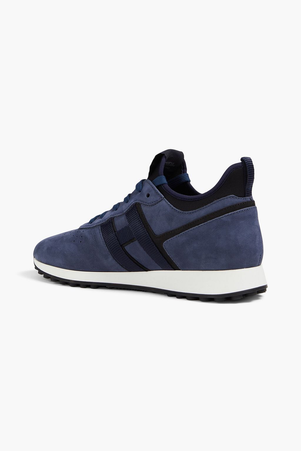 HOGAN Perforated nubuck and neoprene sneakers