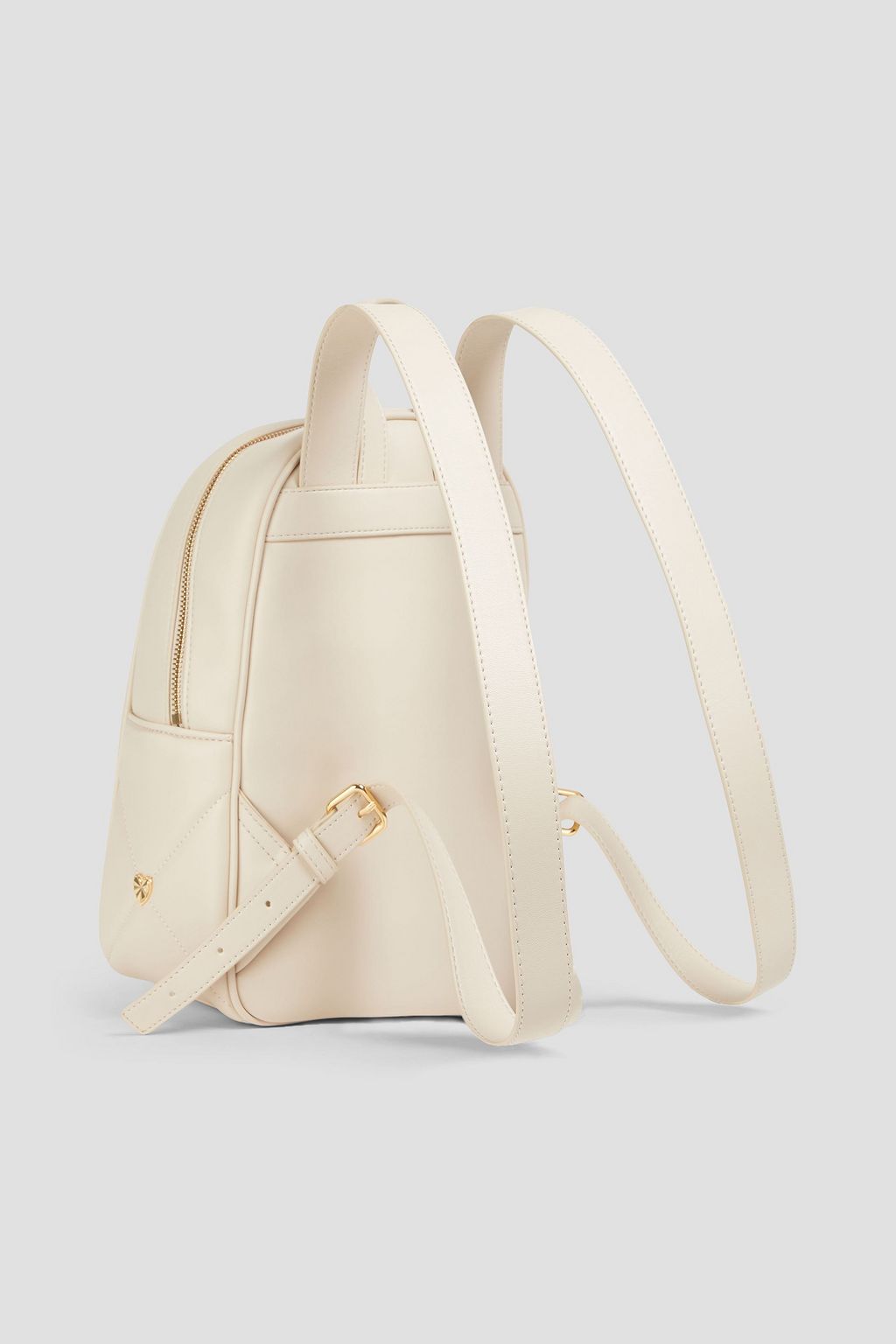 LOVE MOSCHINO Embellished quilted faux leather backpack