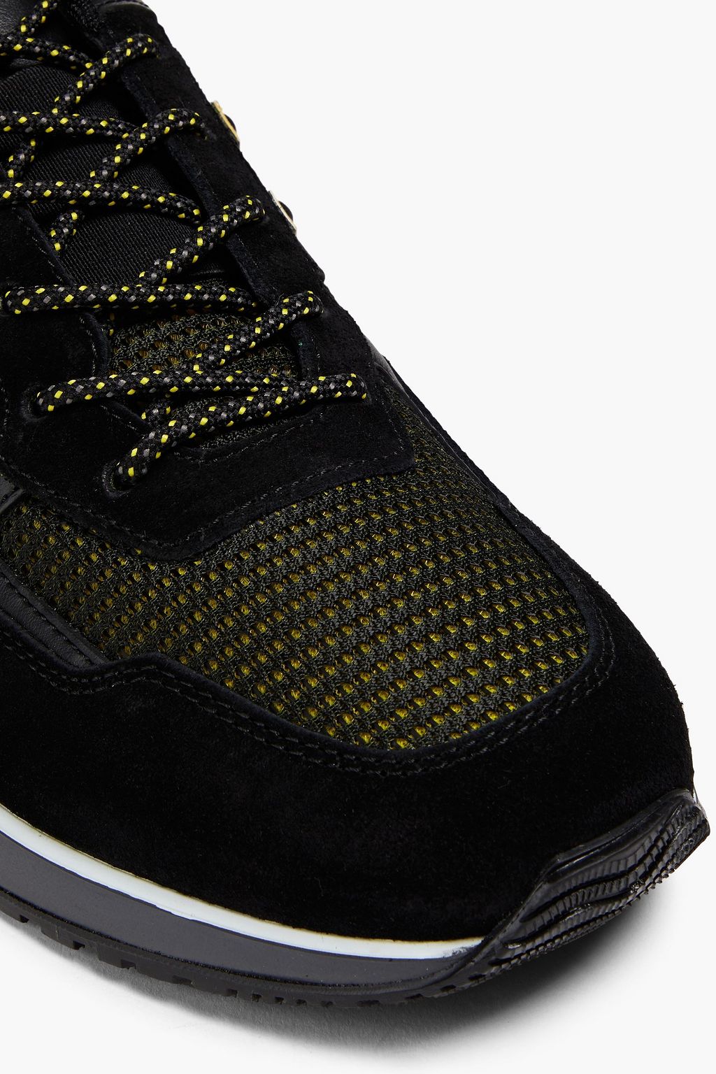 HOGAN Suede and mesh sneakers