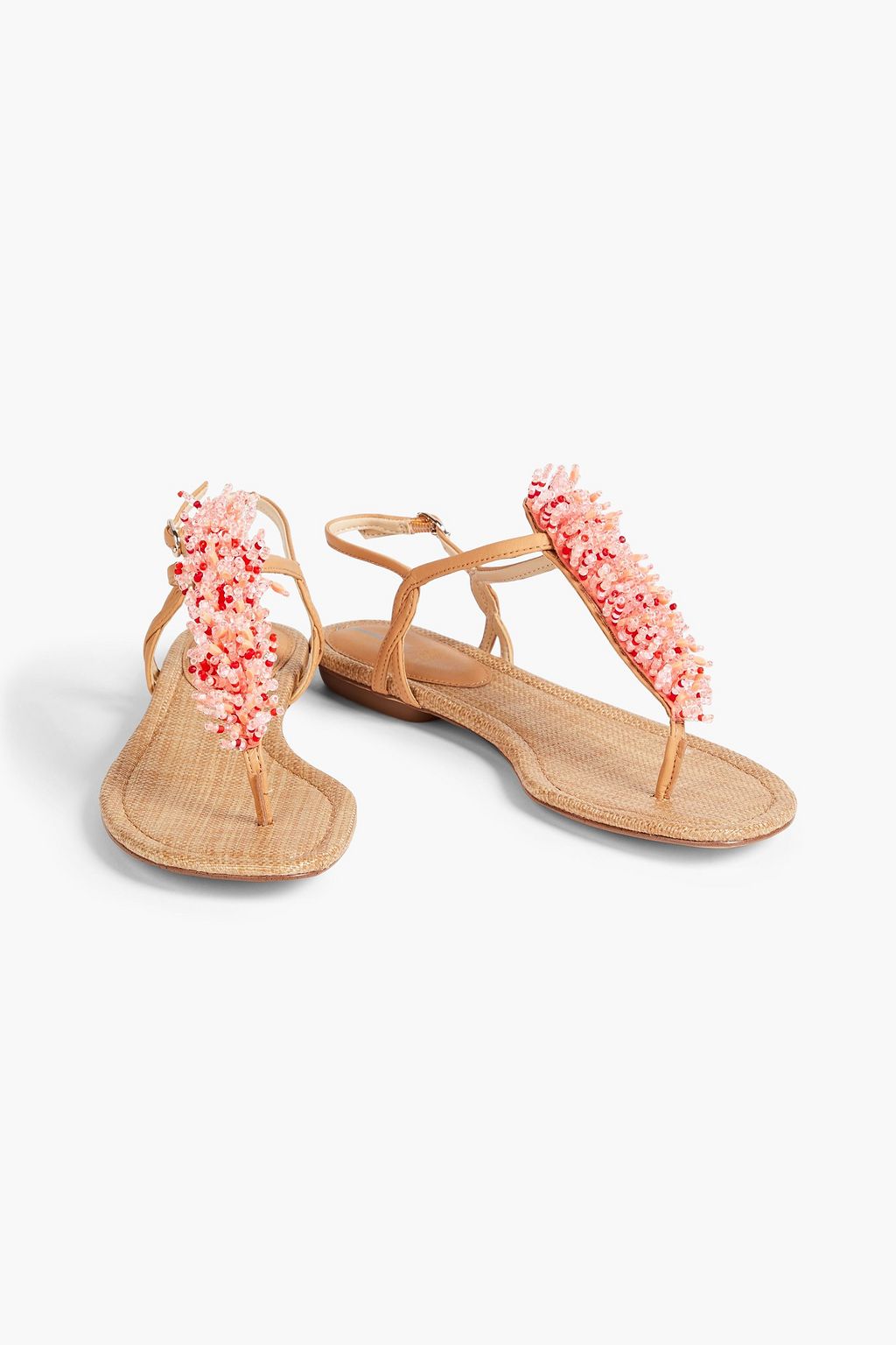 SAM EDELMAN صندل "بريندا" من الجلد الصناعي مزين بالخرز