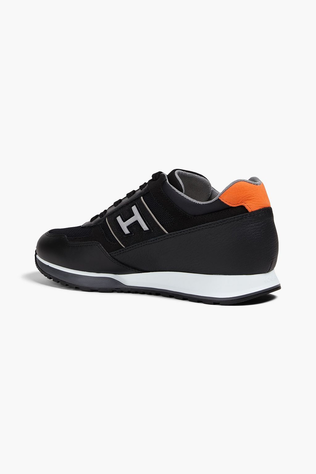 HOGAN Leather and mesh sneakers