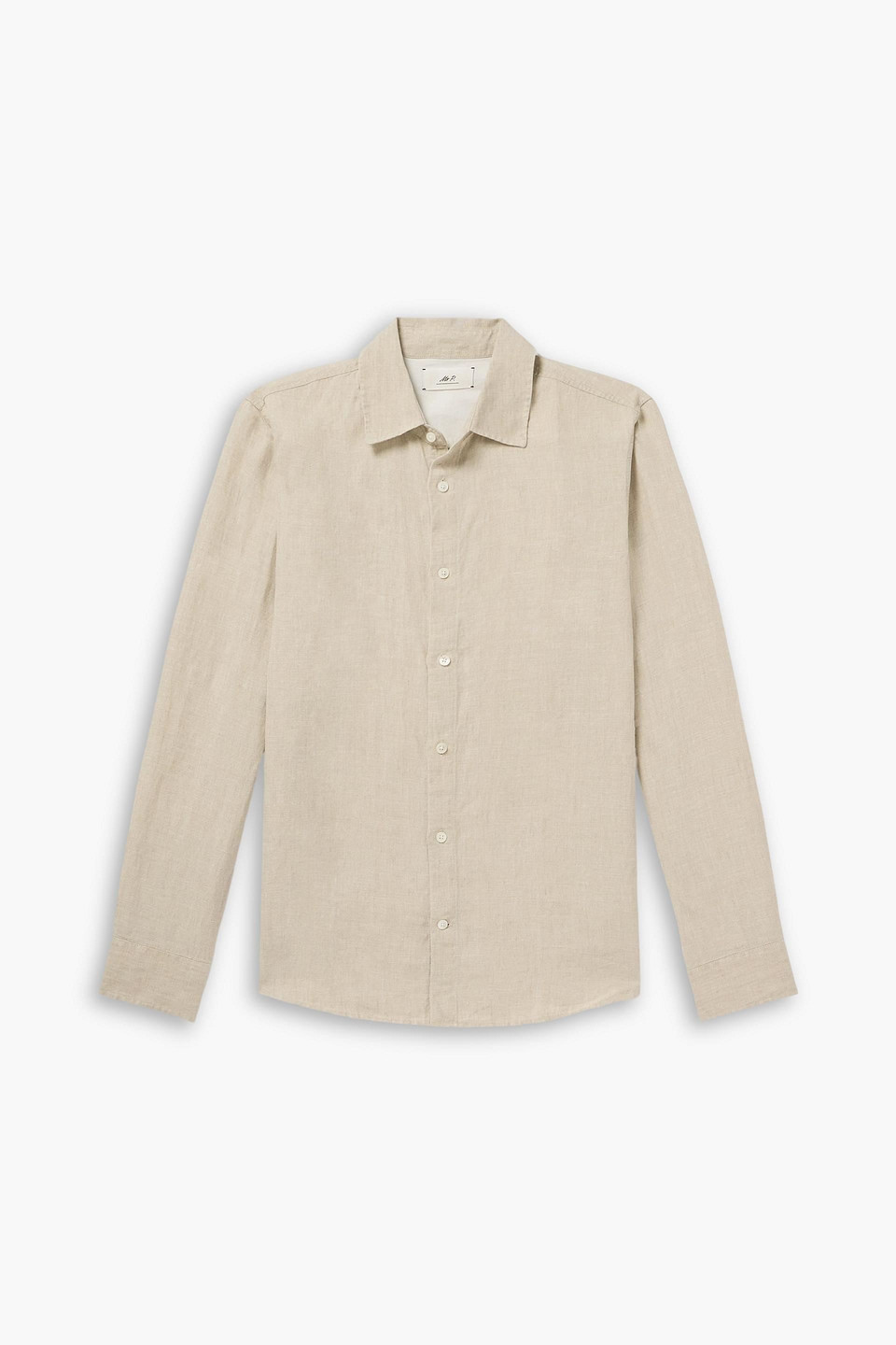 mr p. - linen shirt - neutral - xs