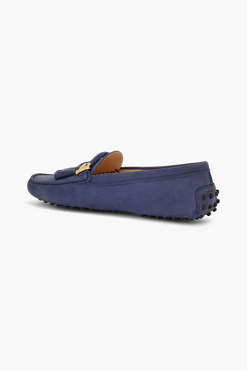 TOD'S T-Ring tasseled nubuck loafers