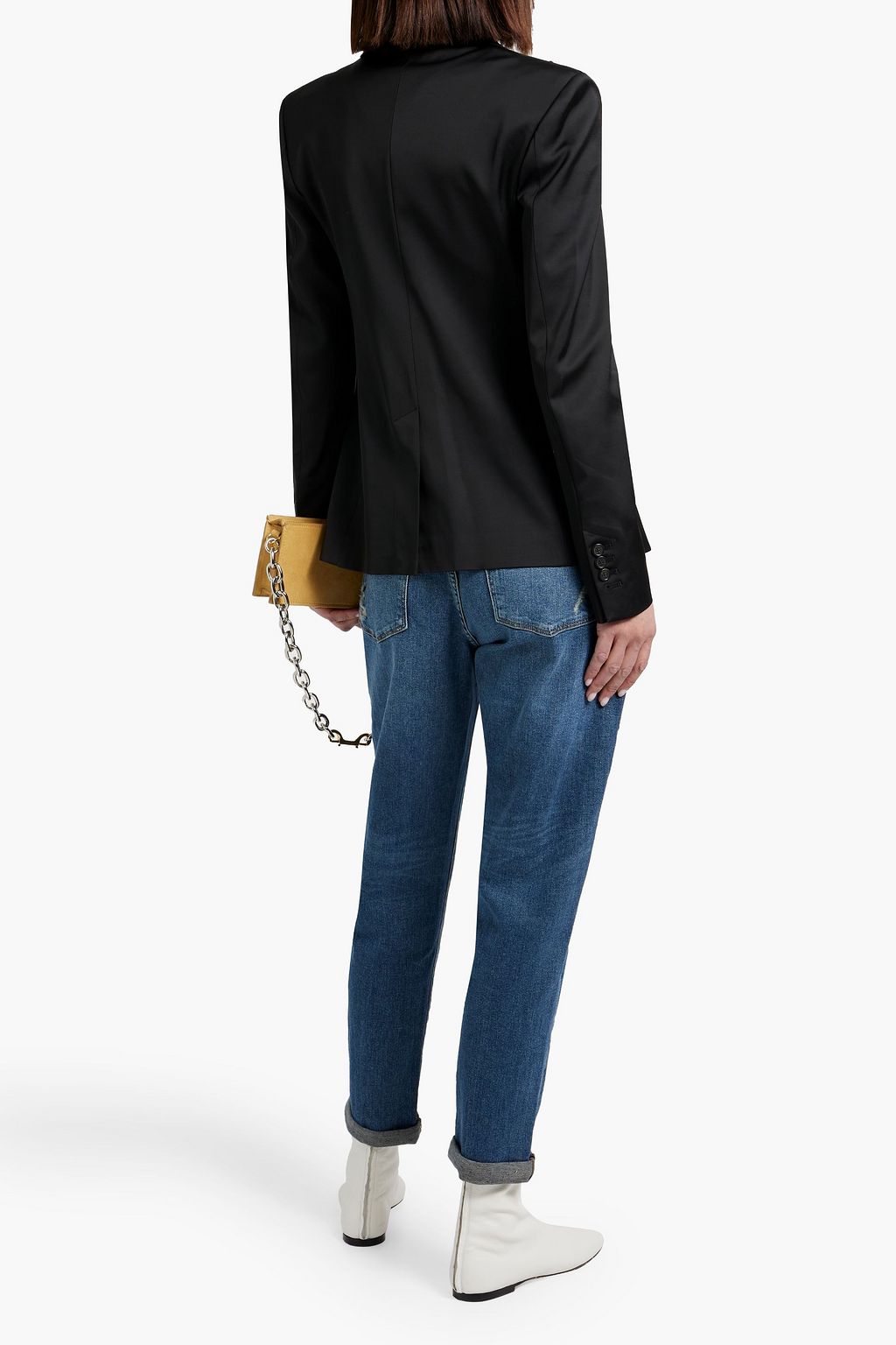 DL1961 Riley distressed mid-rise boyfriend jeans