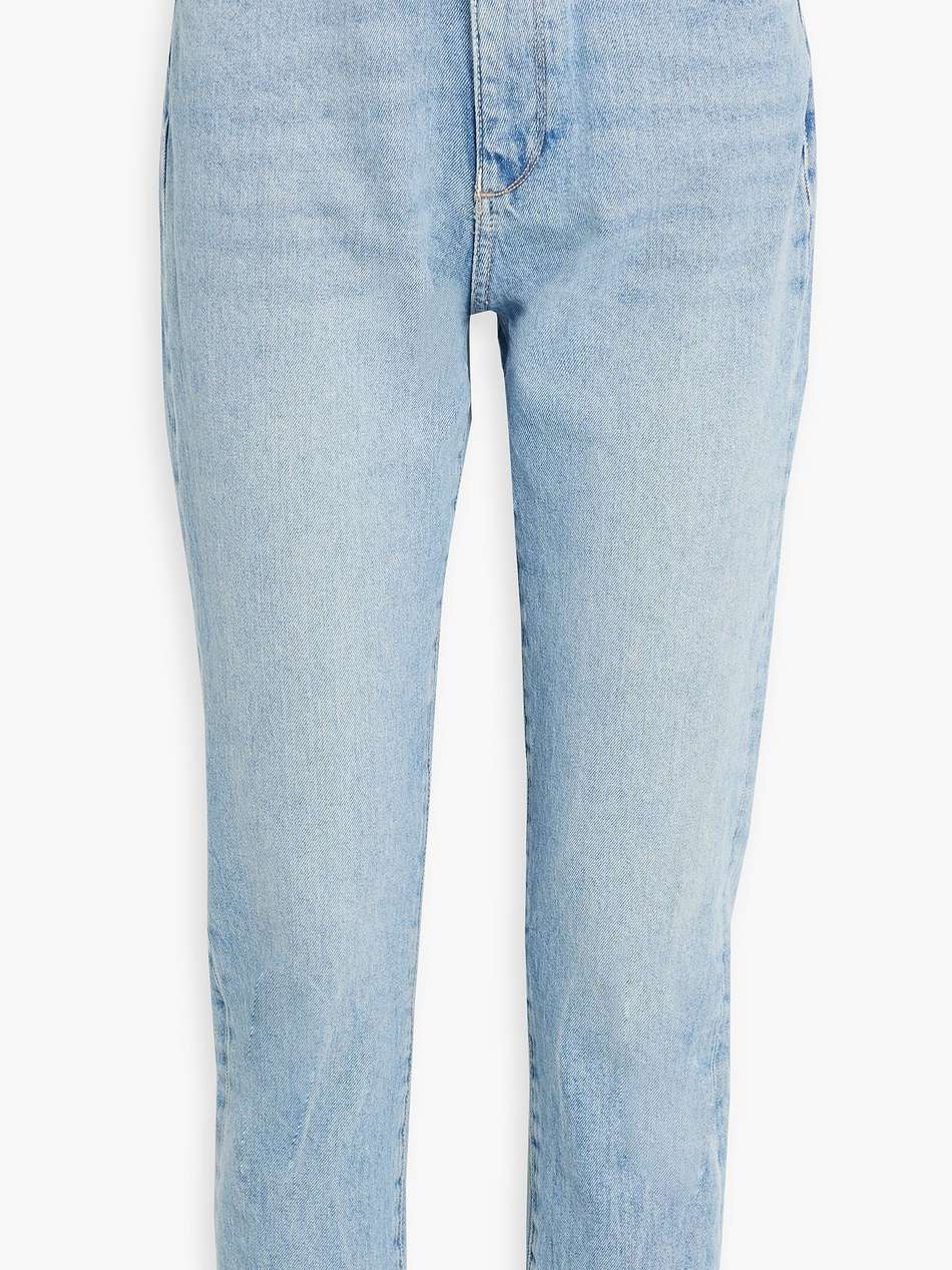 lela distressed high-rise skinny jeans