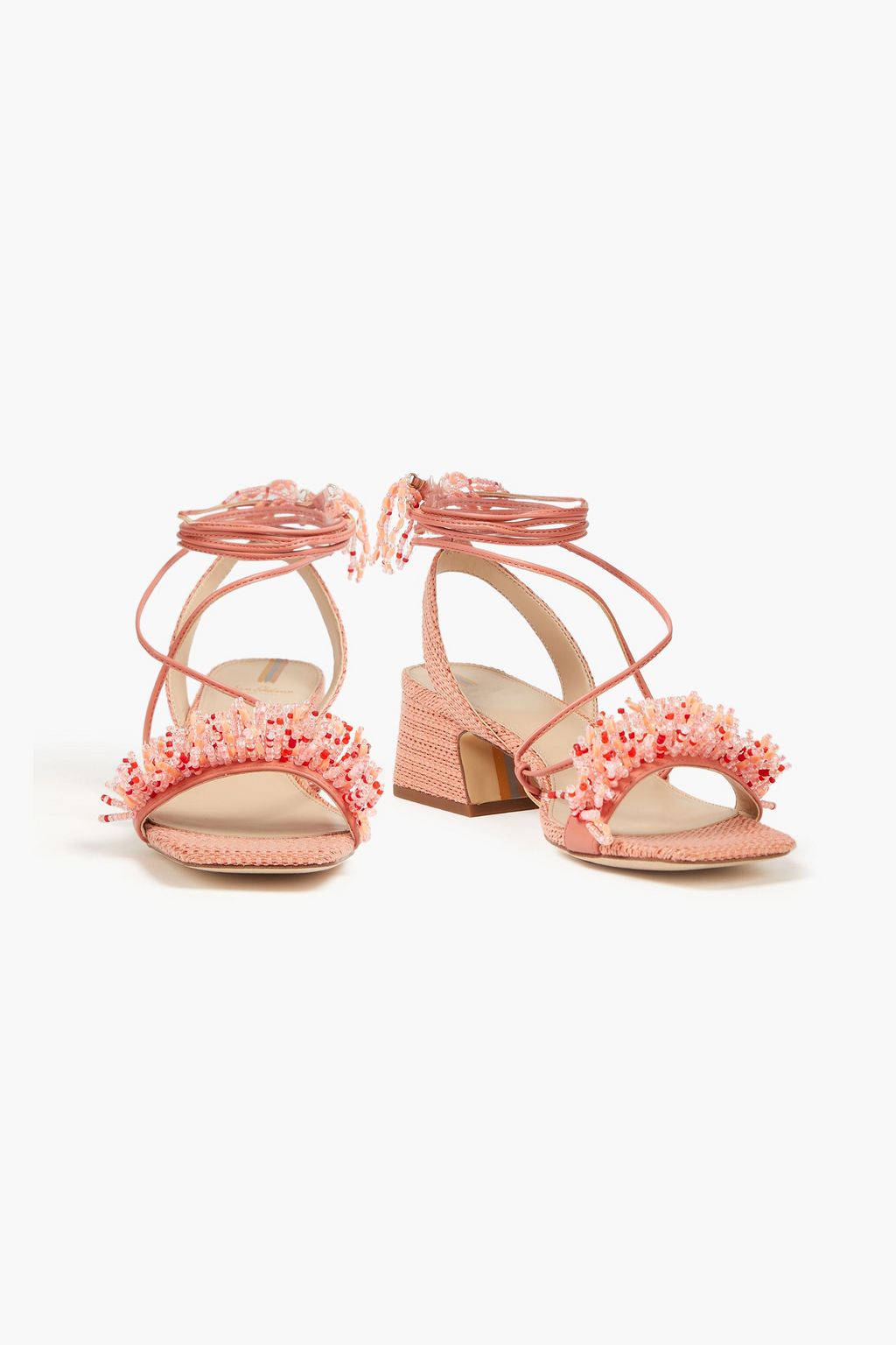 SAM EDELMAN صندل «والدا» مصنوع من نسيج محبوك ومزين بالخرز