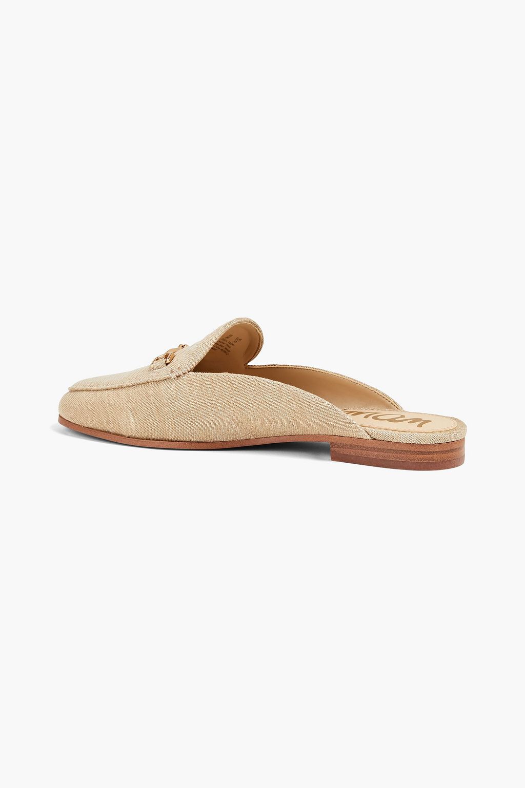 SAM EDELMAN 리니 장식 디테일 메탈릭 슬러브 우븐 뮬