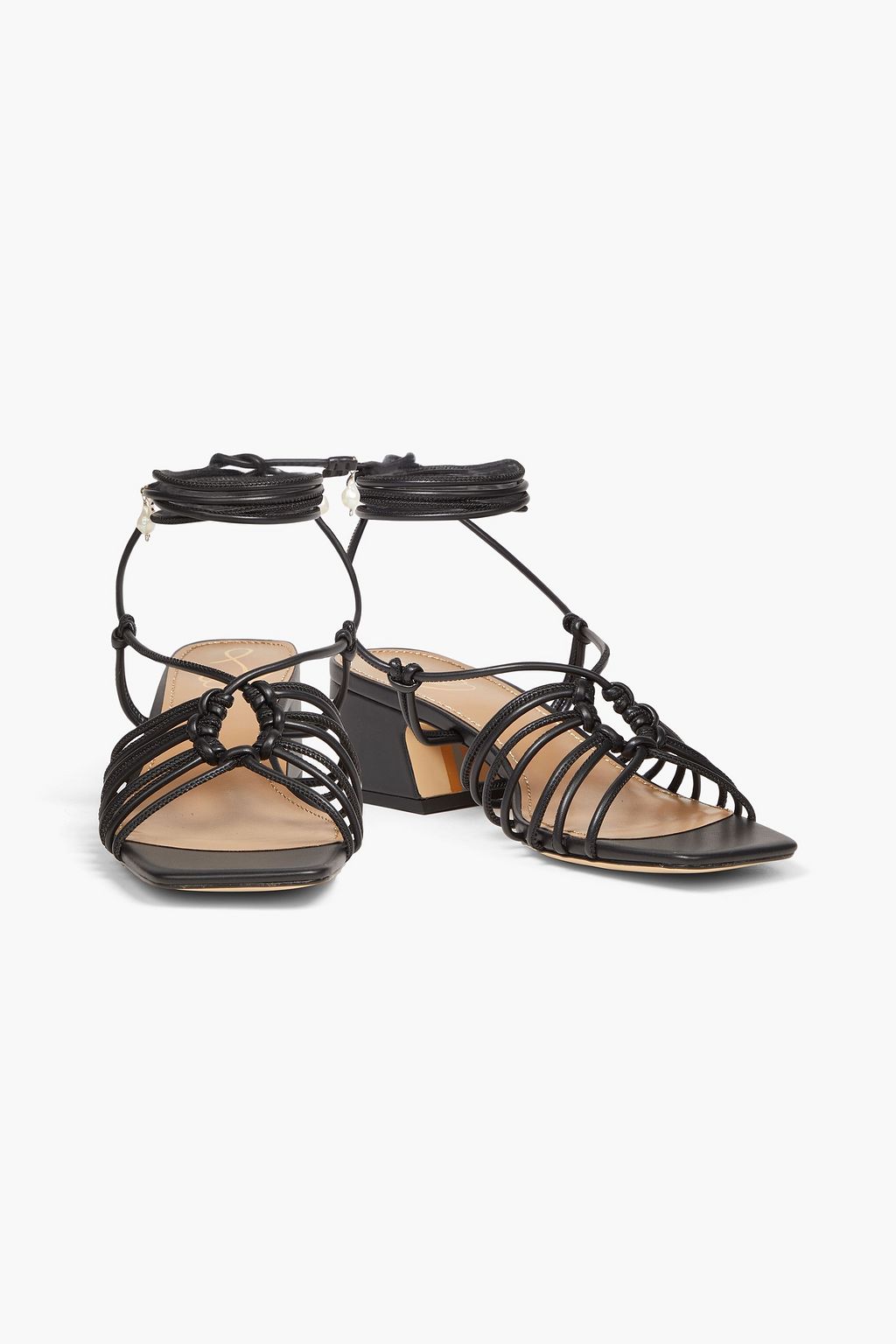 SAM EDELMAN Westley knotted leather sandals | THE OUTNET