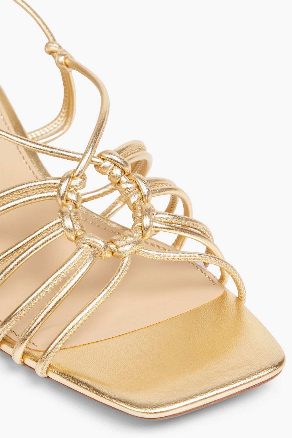 SAM EDELMAN Westley knotted metallic leather sandals