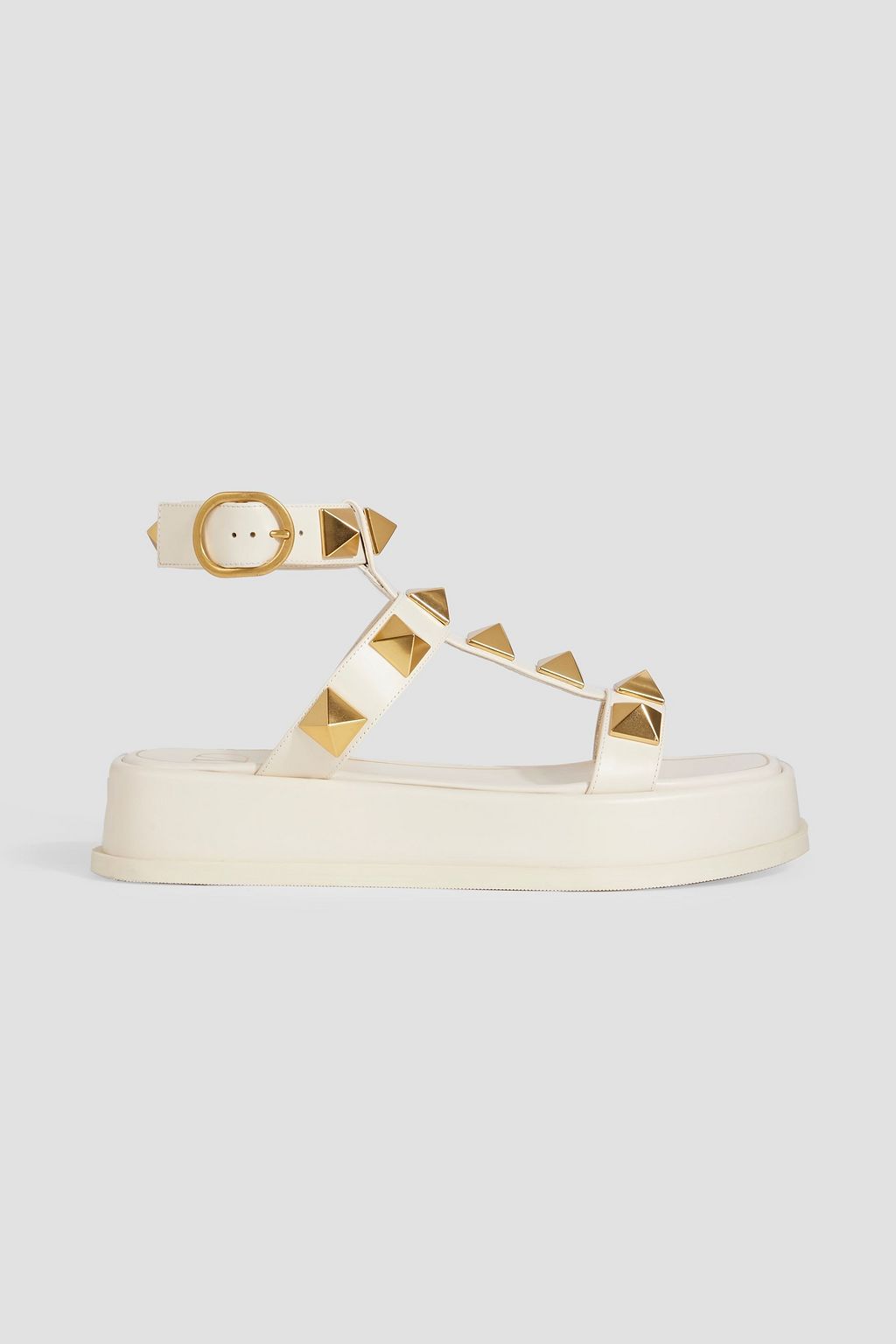 VALENTINO GARAVANI Roman Stud leather platform sandals | THE OUTNET