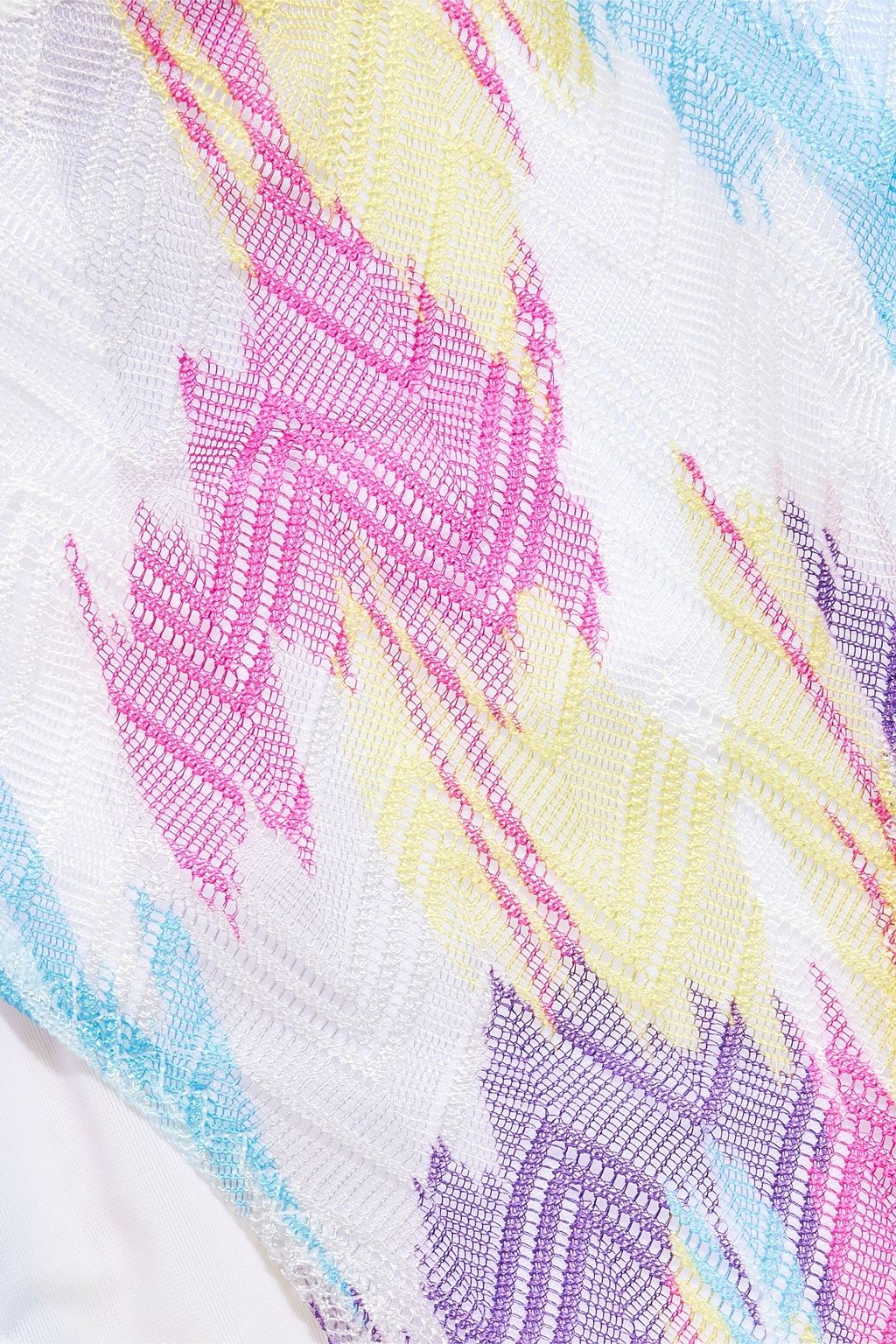 MISSONI بيكيني مصنوع من نسيج بحبكة كروشيه بكتف واحد