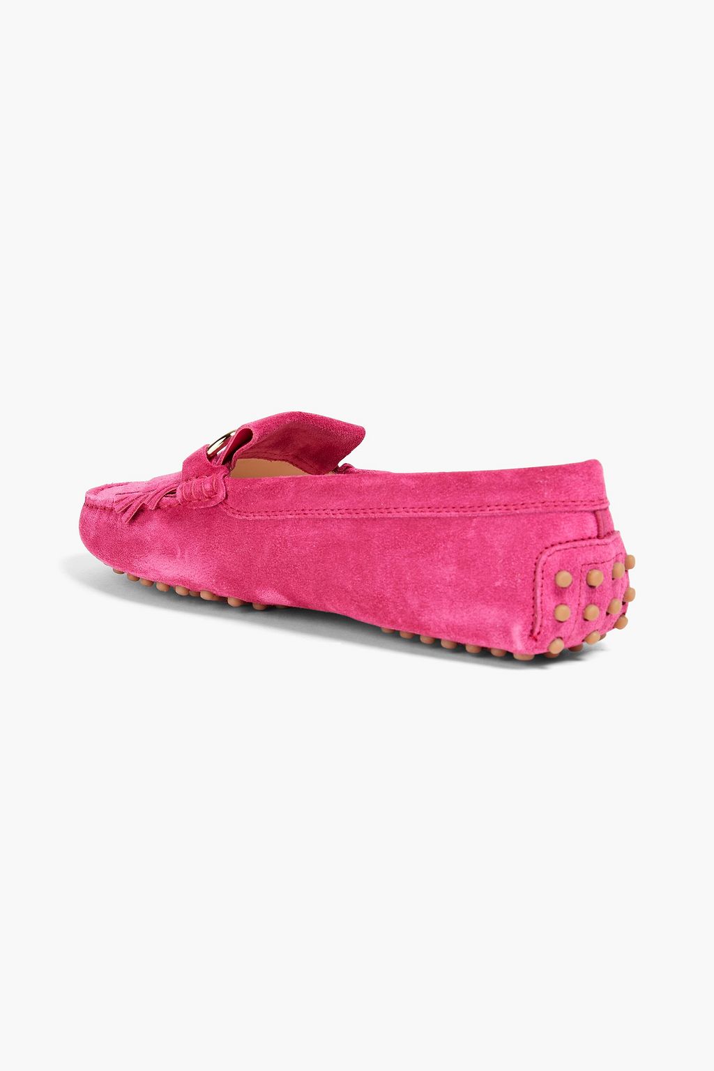 TOD'S حذاء لوفر مصنوع من جلد السويد بتصميم مزركش