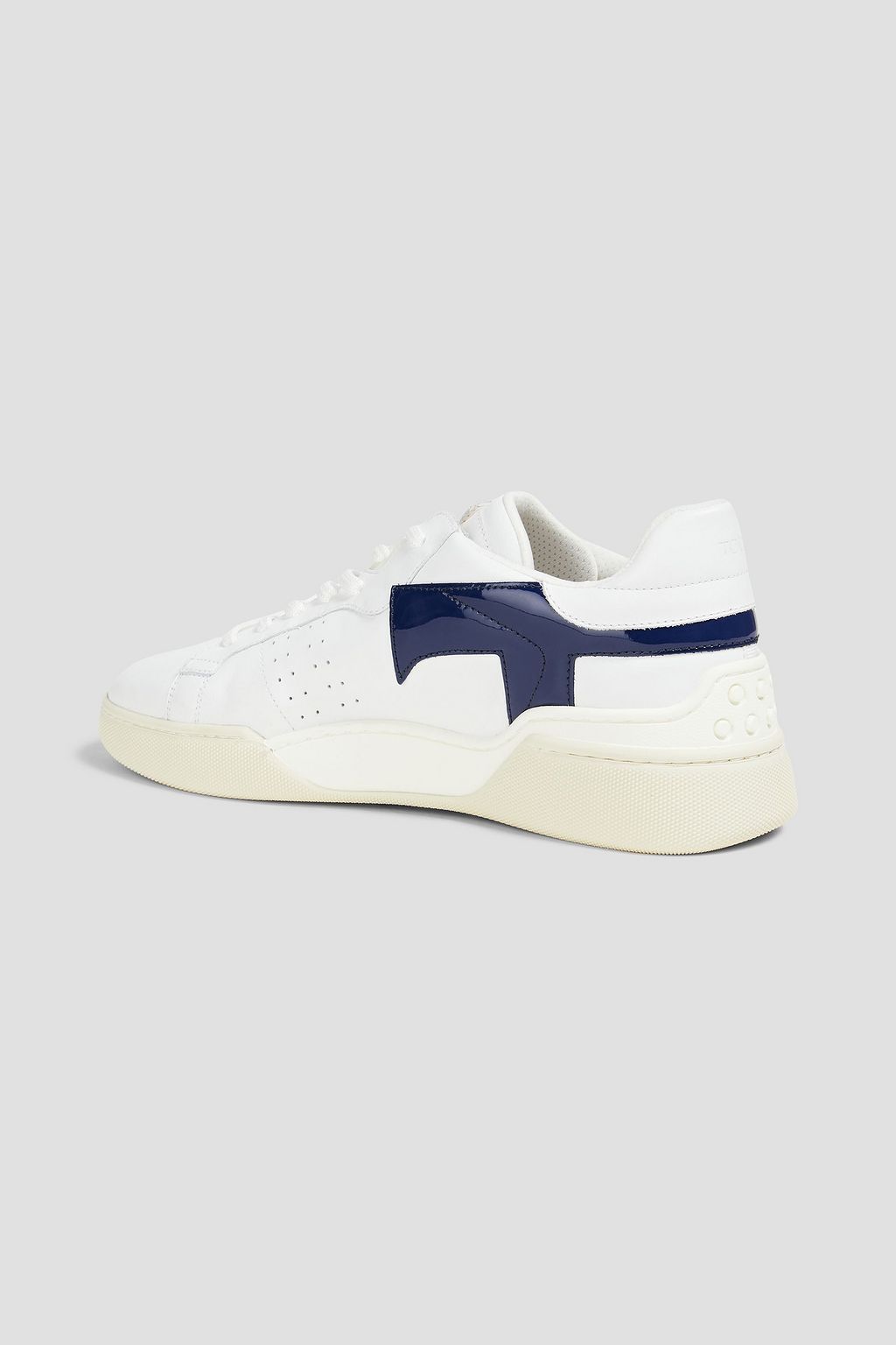 TOD'S Smooth and patent-leather sneakers