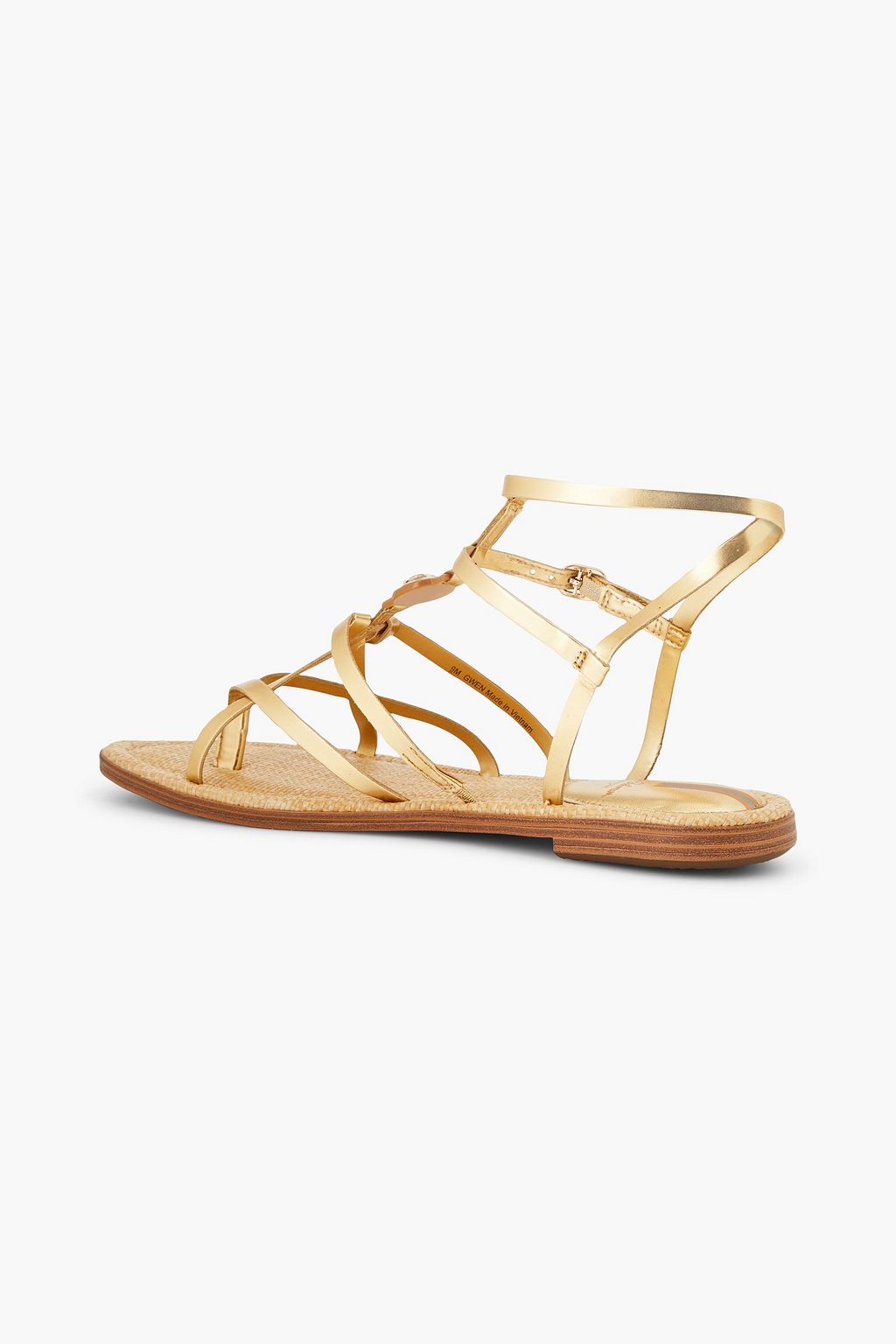 SAM EDELMAN 메탈릭 인조 가죽 샌들