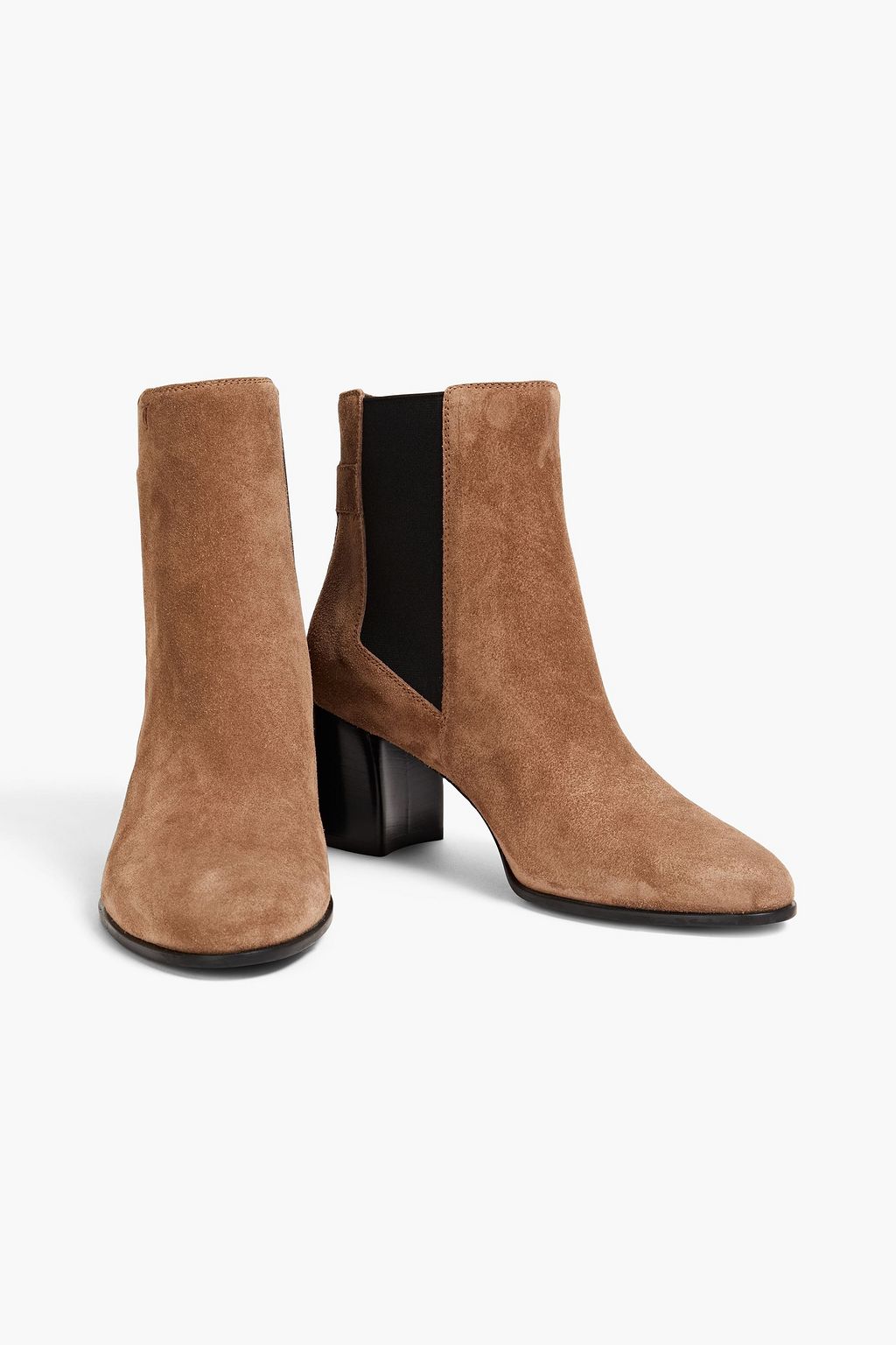 TOD'S Two-tone suede ankle boots