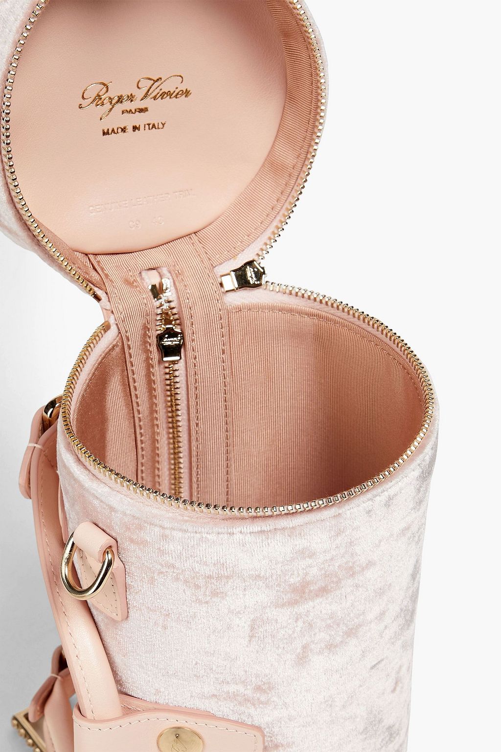 ROGER VIVIER Embellished velvet tote