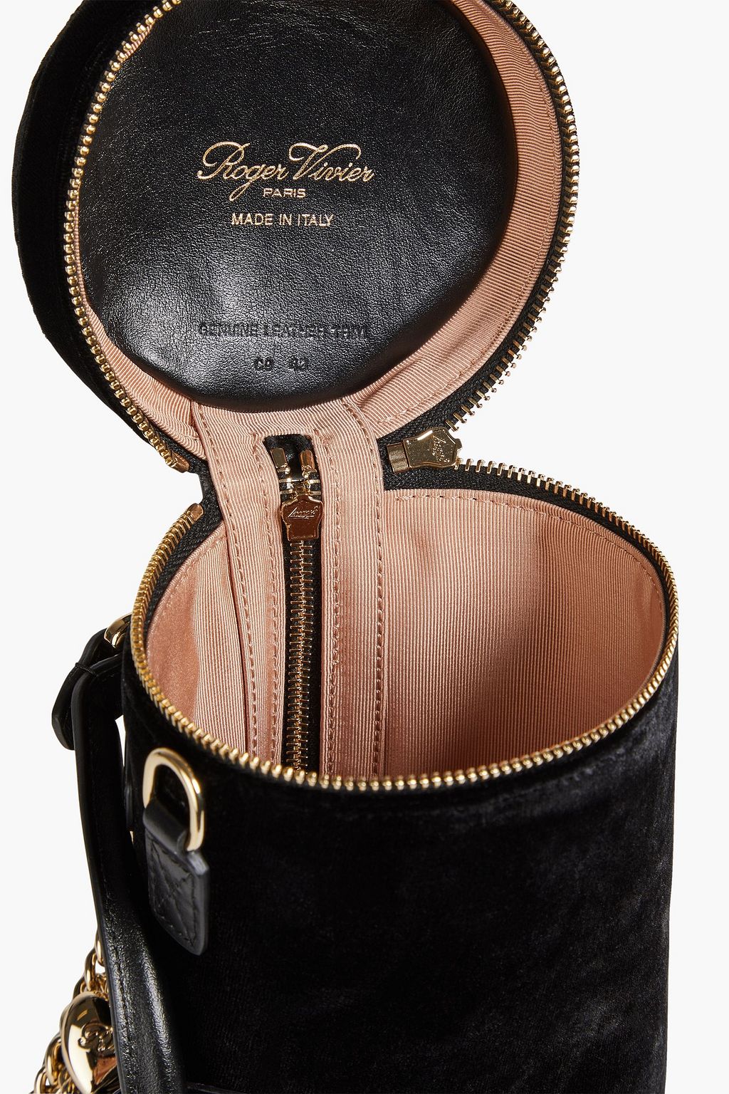 ROGER VIVIER Embellished velvet tote