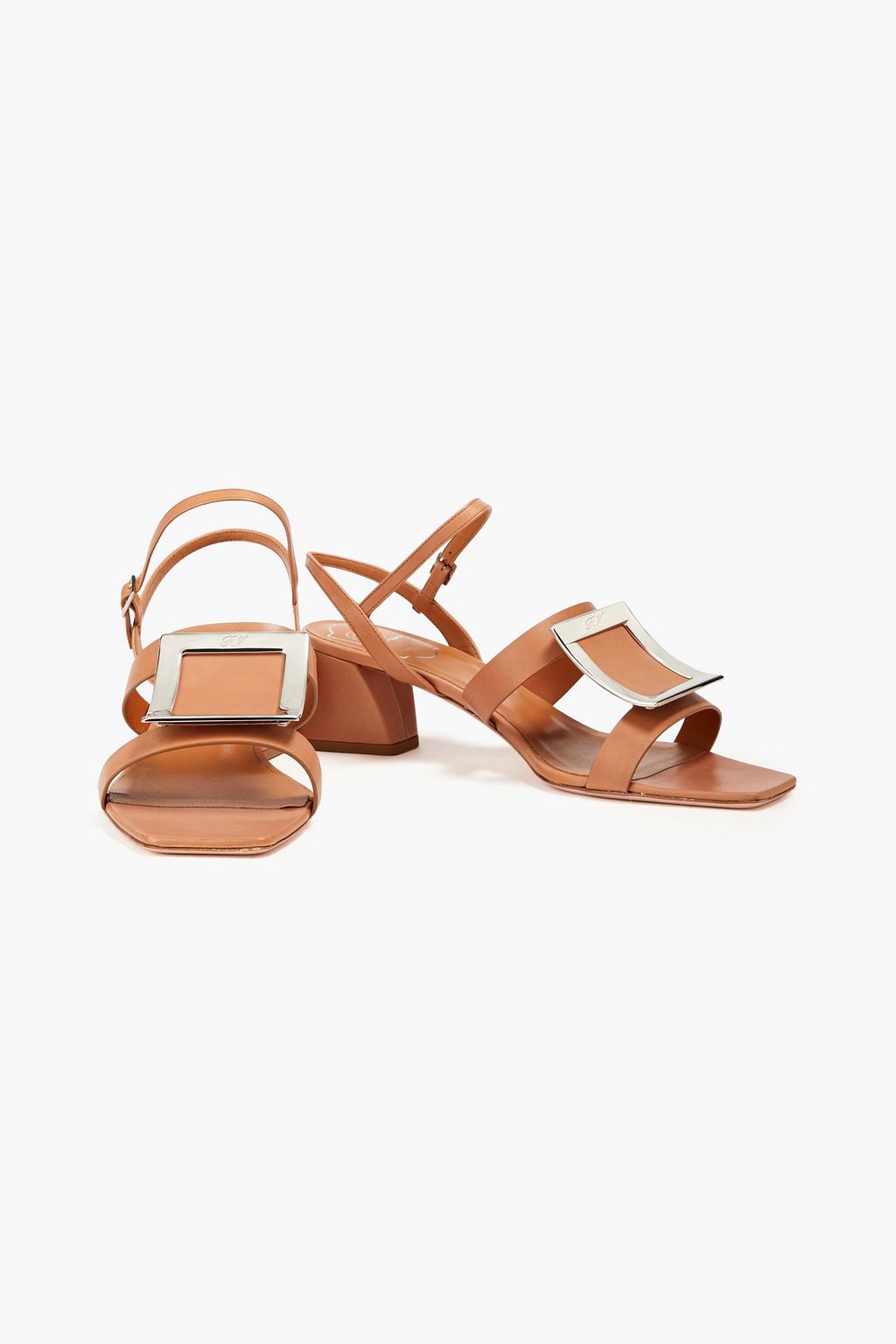 ROGER VIVIER Embellished leather sandals