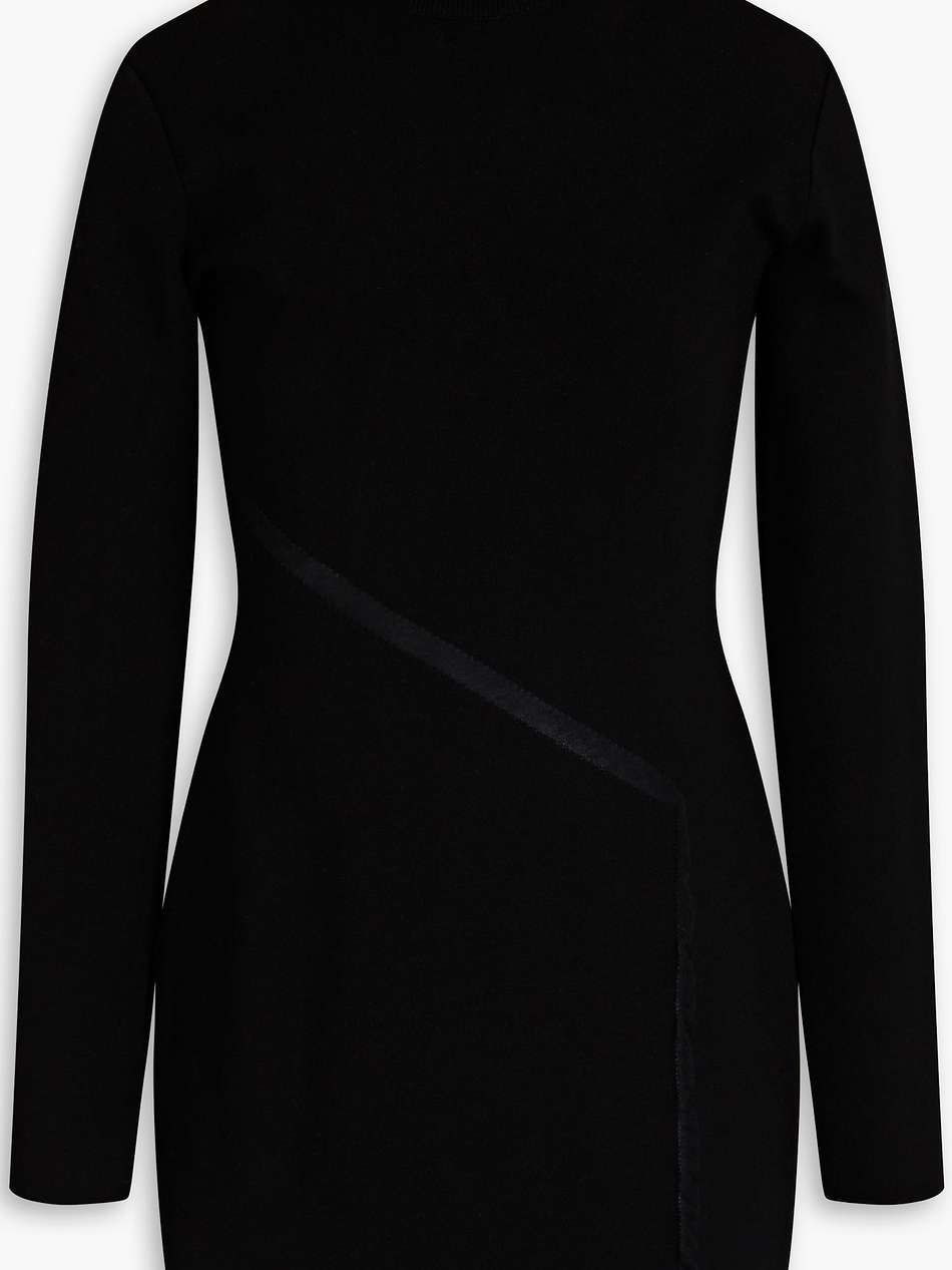 knitted turtleneck mini dress