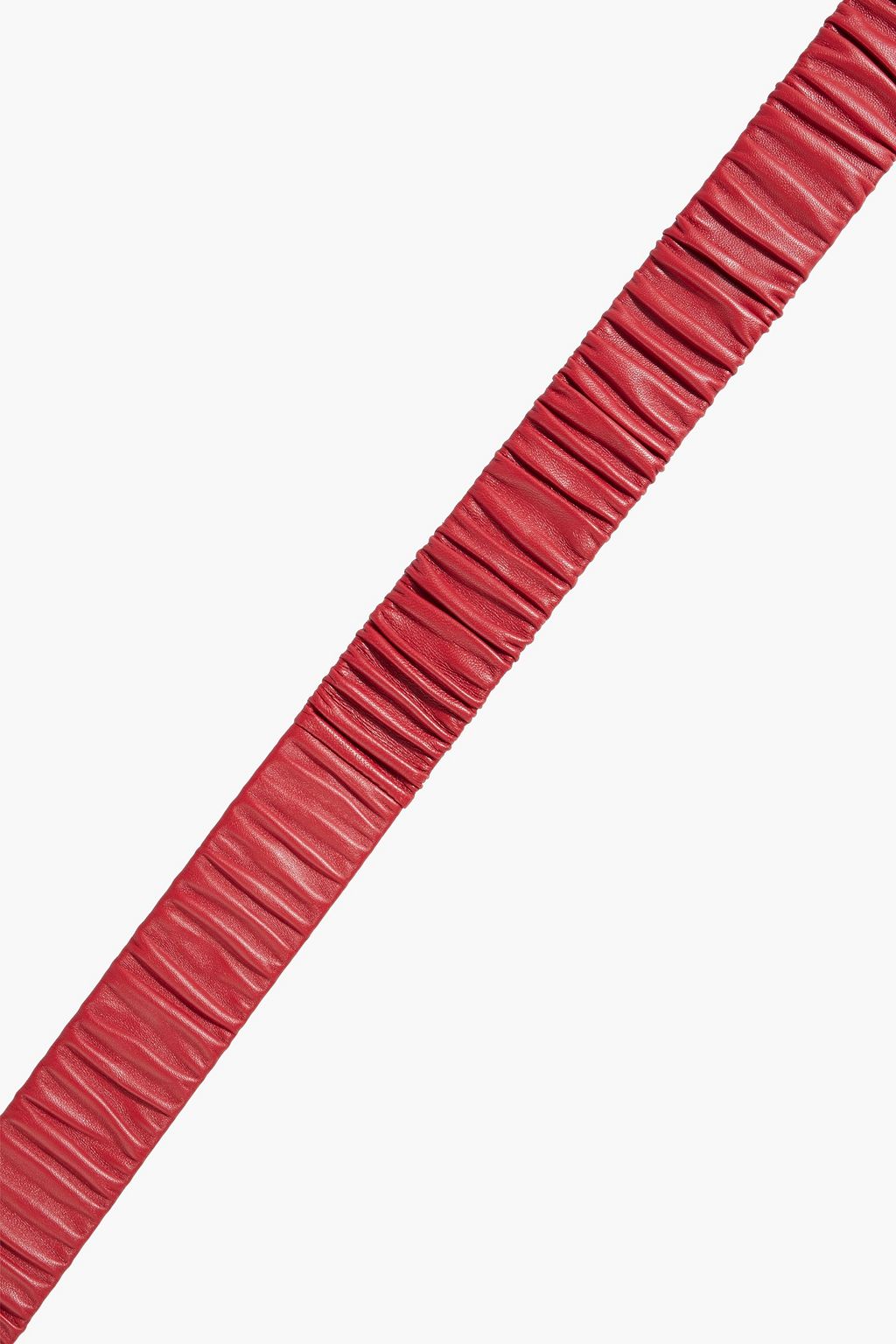 DOLCE&GABBANA Ruched leather belt