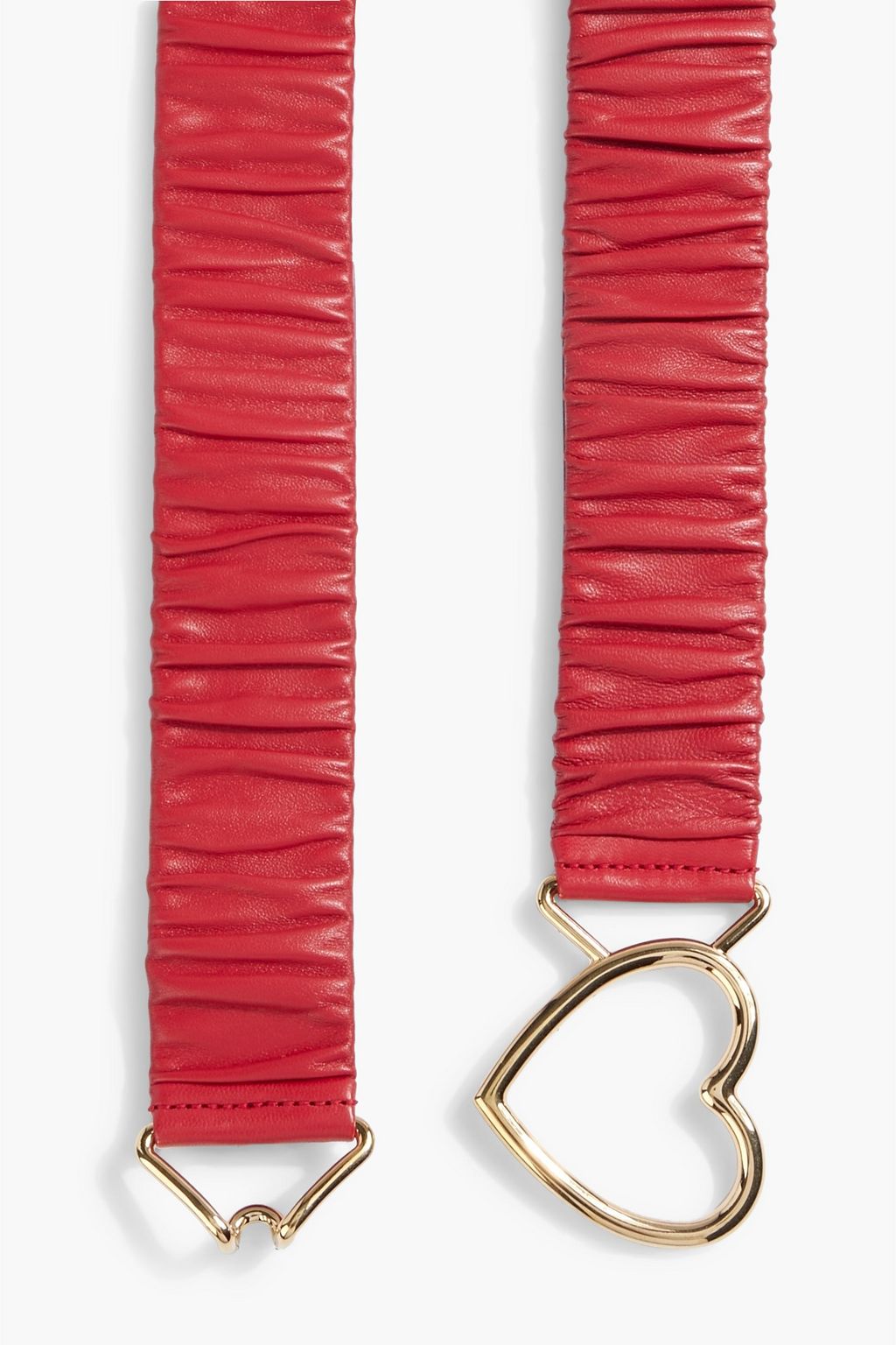 DOLCE&GABBANA Ruched leather belt