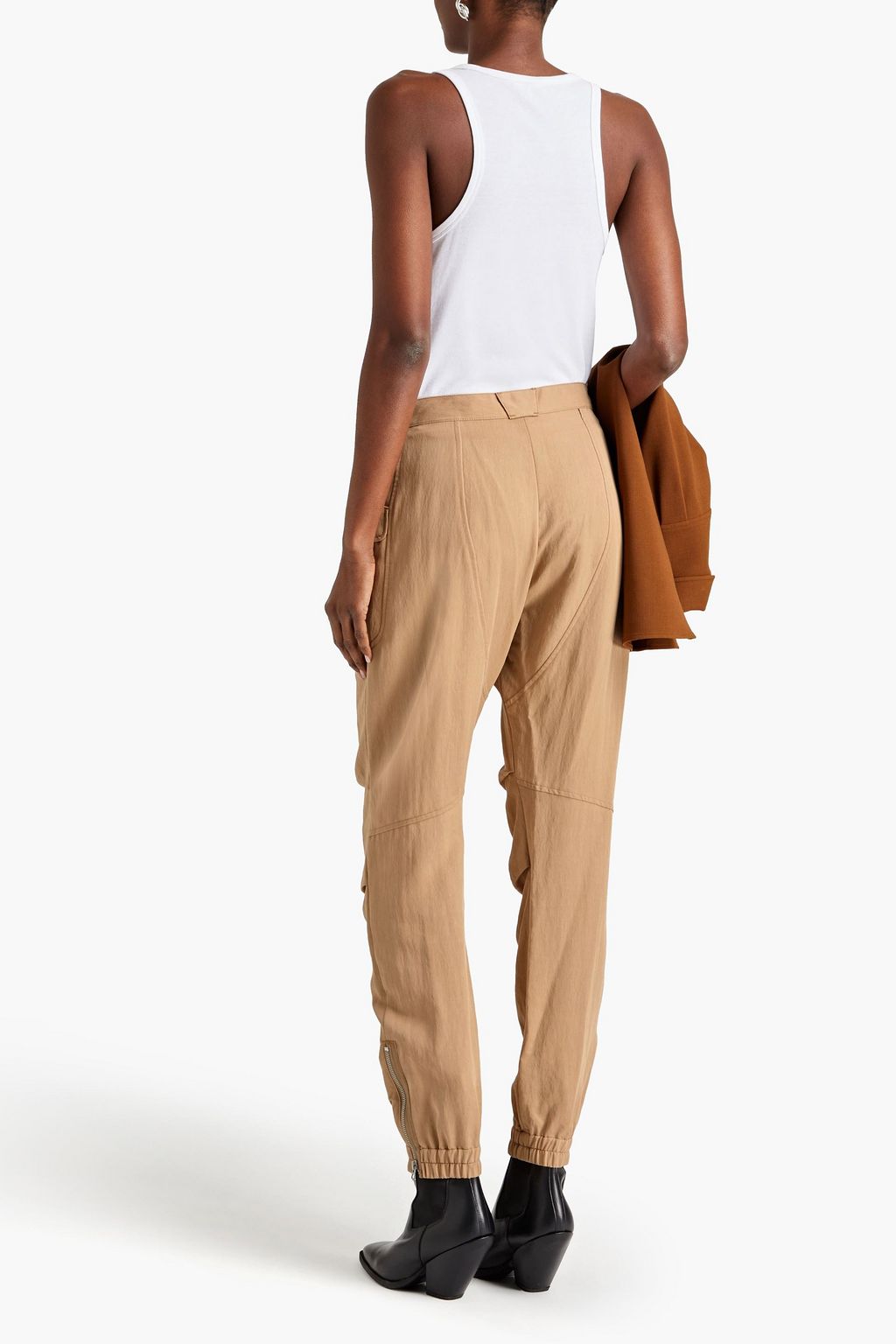 RAG & BONE Pleated twill tapered pants