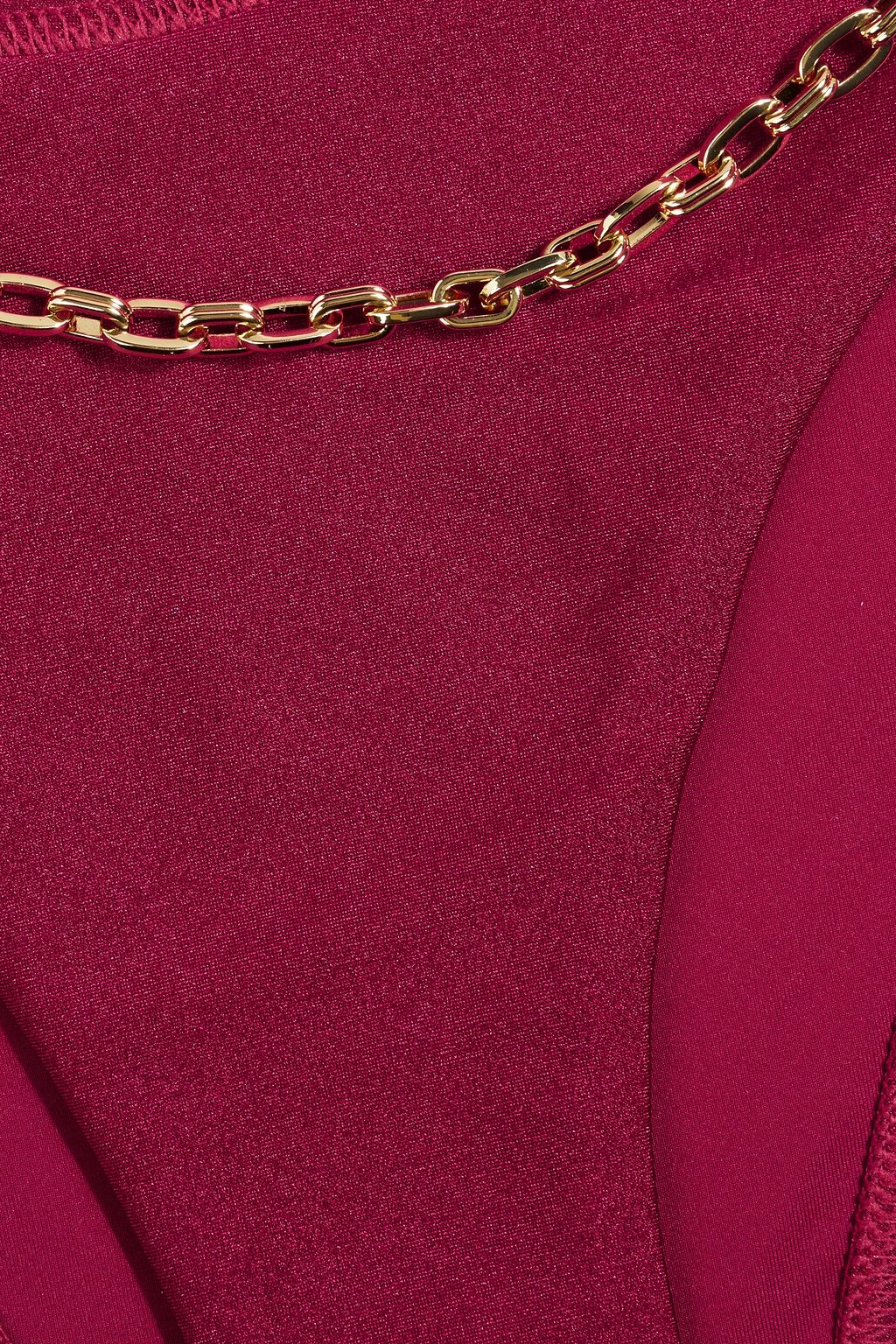 ZIMMERMANN Chain-embellished floral-print low-rise bikini briefs