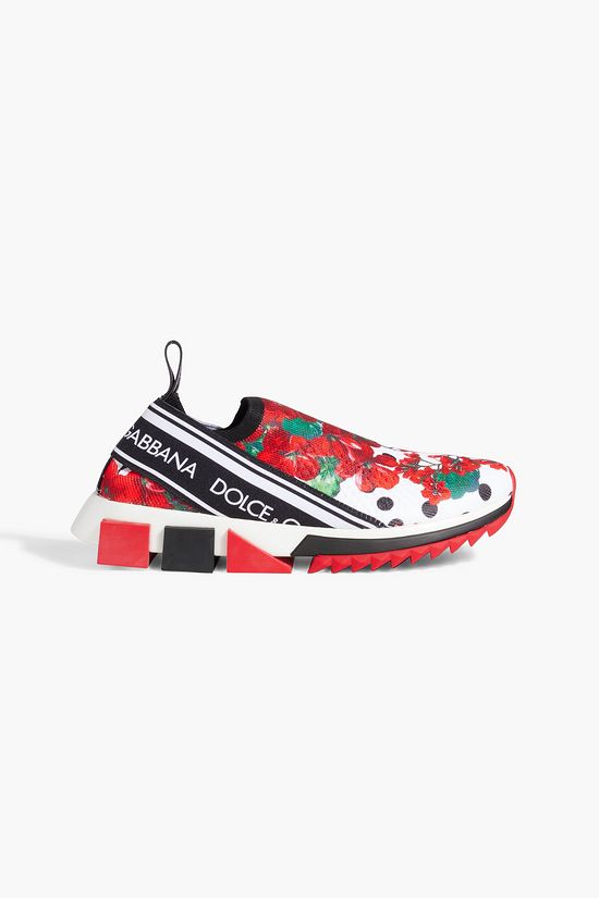 dolce and gabbana floral sneakers