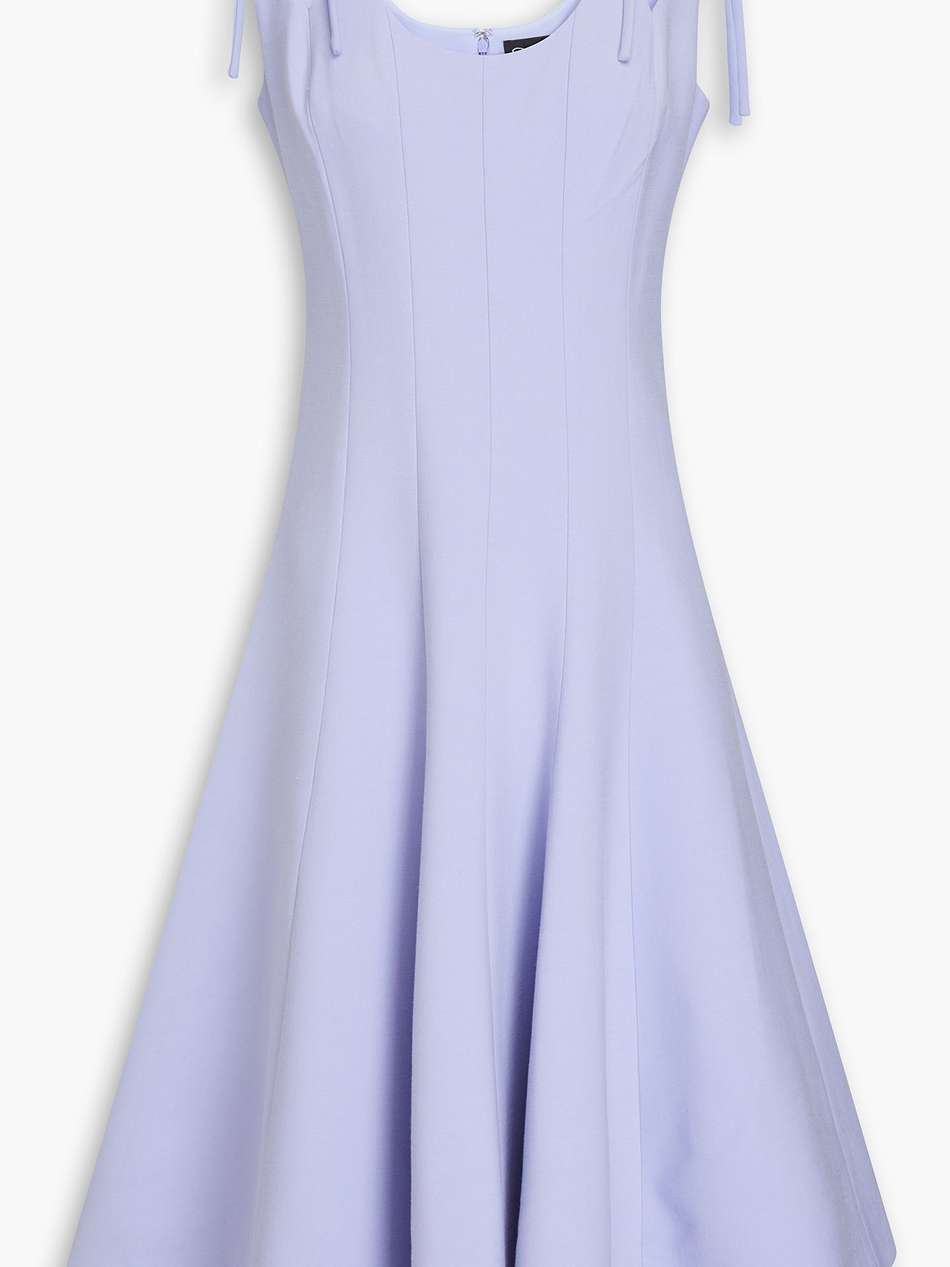 wool-blend crepe dress