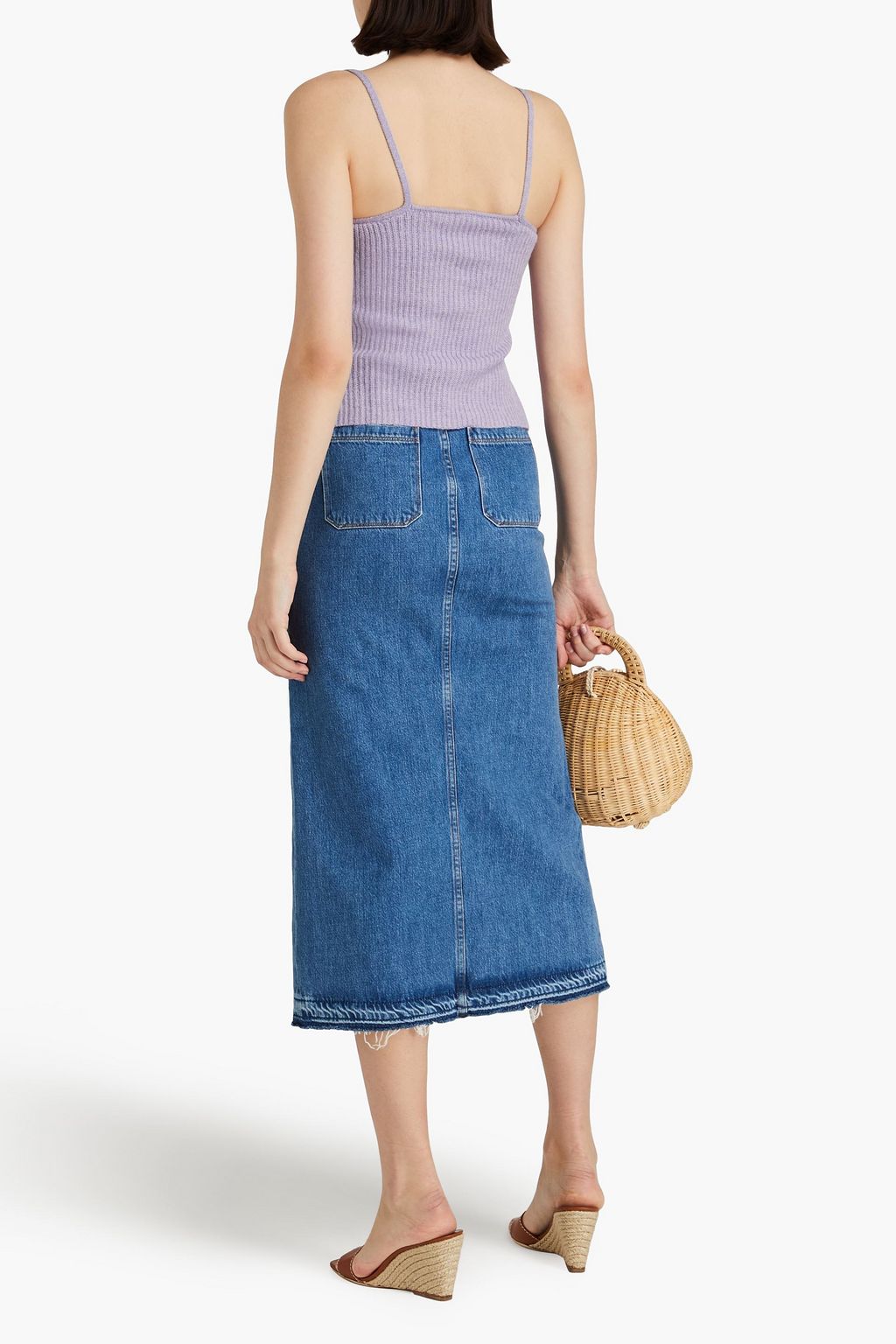 CULT GAIA Gesa merino wool and cashmere-blend tank