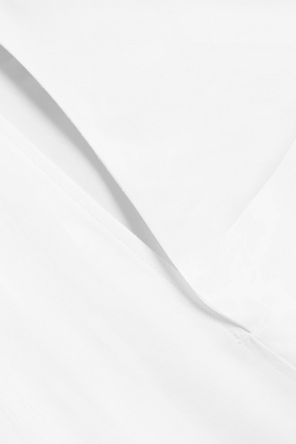 JIL SANDER Tie-detailed twill midi dress