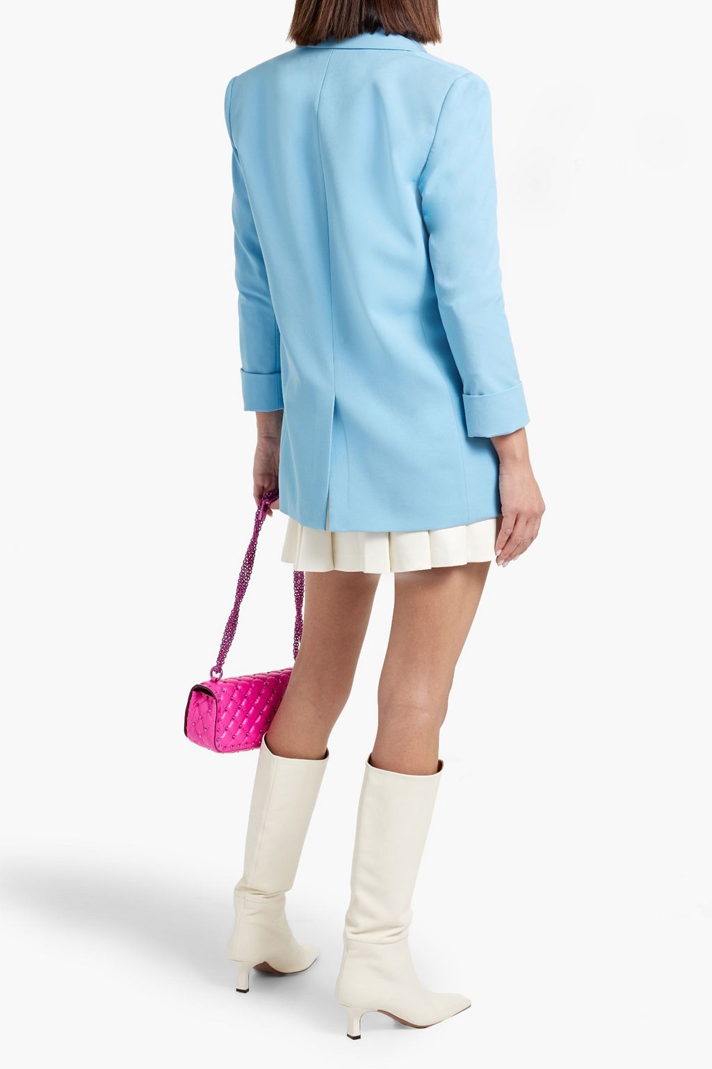 ALICE + OLIVIA بليزر «شان» مصنوع من الكريب