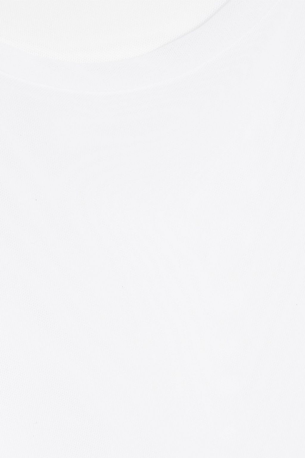 ALICE + OLIVIA Delania cropped mesh top