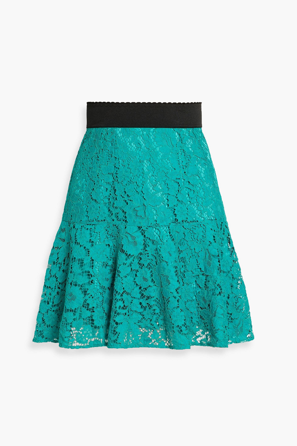 dolce&gabbana - corded lace mini skirt - blue - it 44