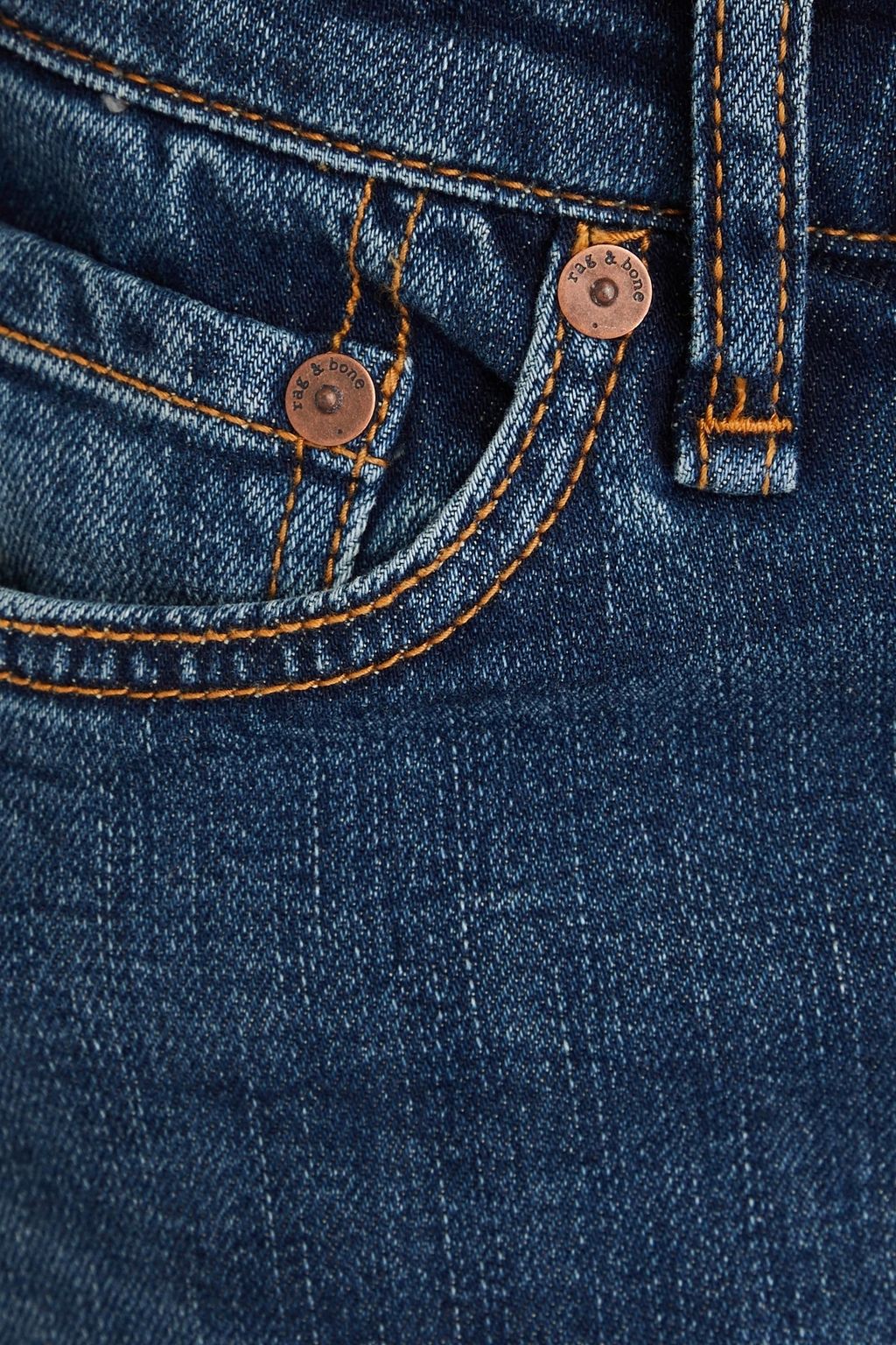 RAG & BONE جينز «كينزلي» بحواف واسعة وبخصر متوسط الارتفاع