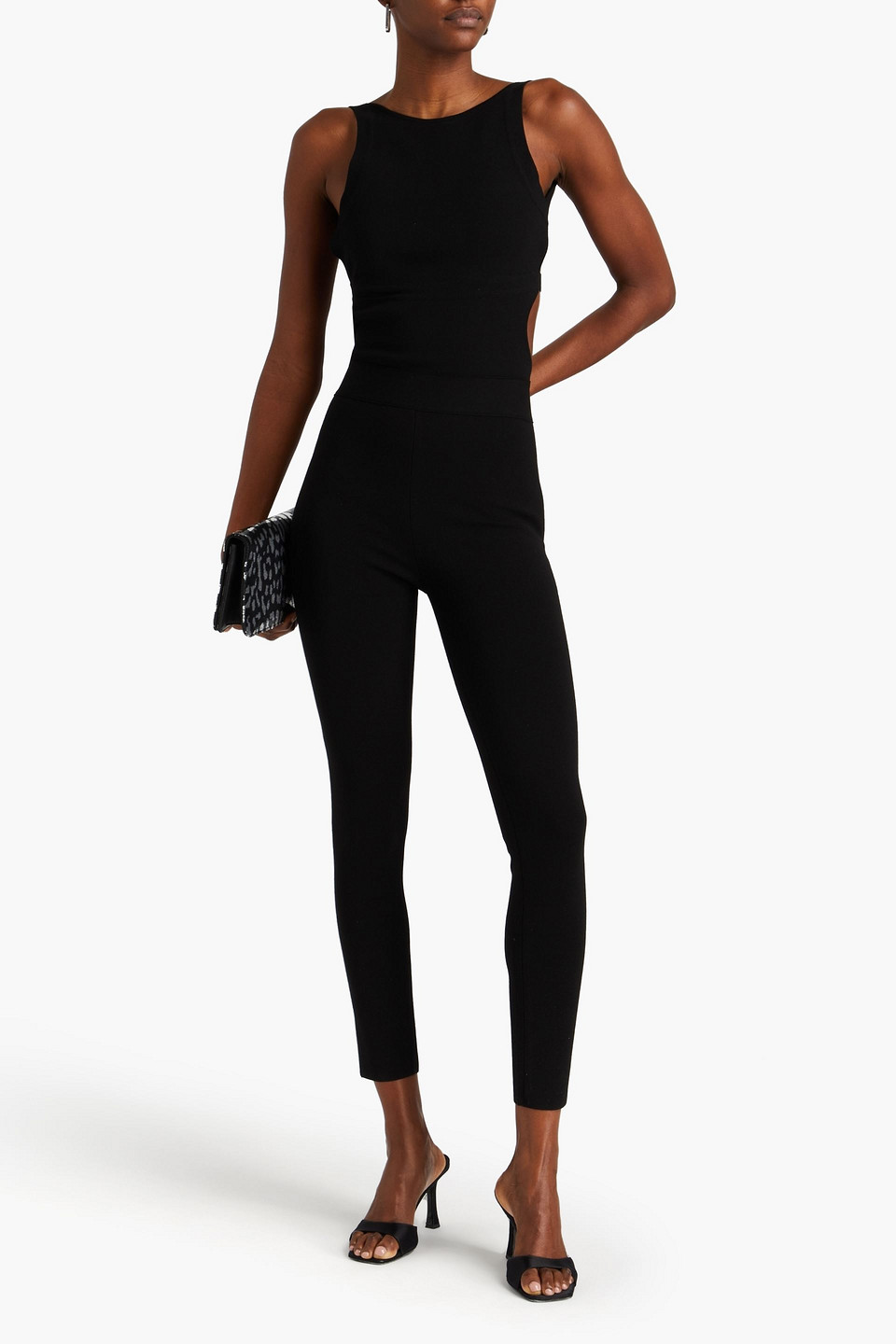  Zeynep Arcay - Open-back Stretch-nit Jumpsuit - Black - Us 10 