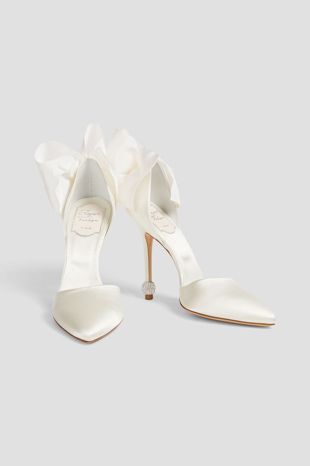 ROGER VIVIER Embellished satin pumps