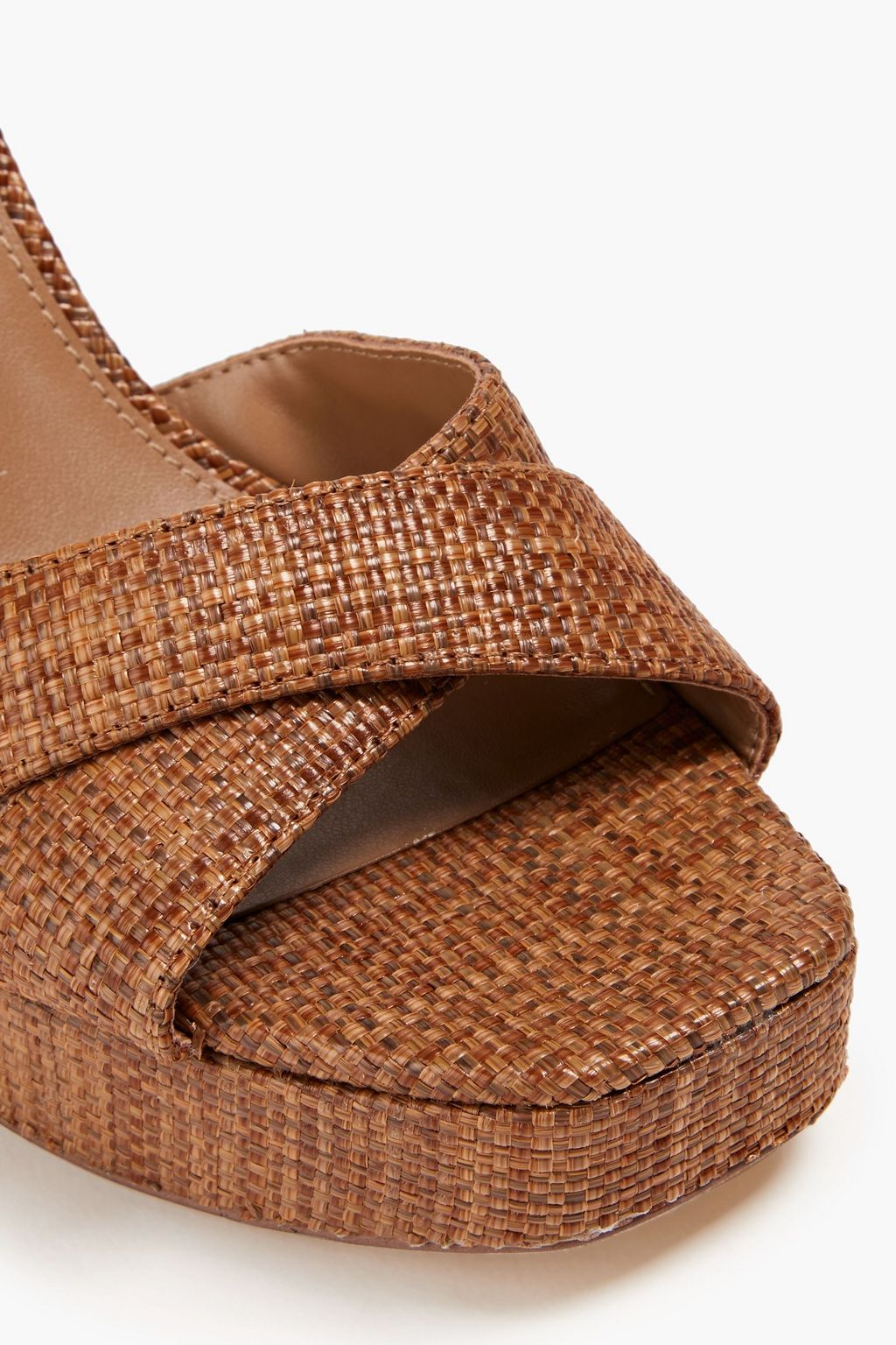 SAM EDELMAN Kayna coated raffia sandals