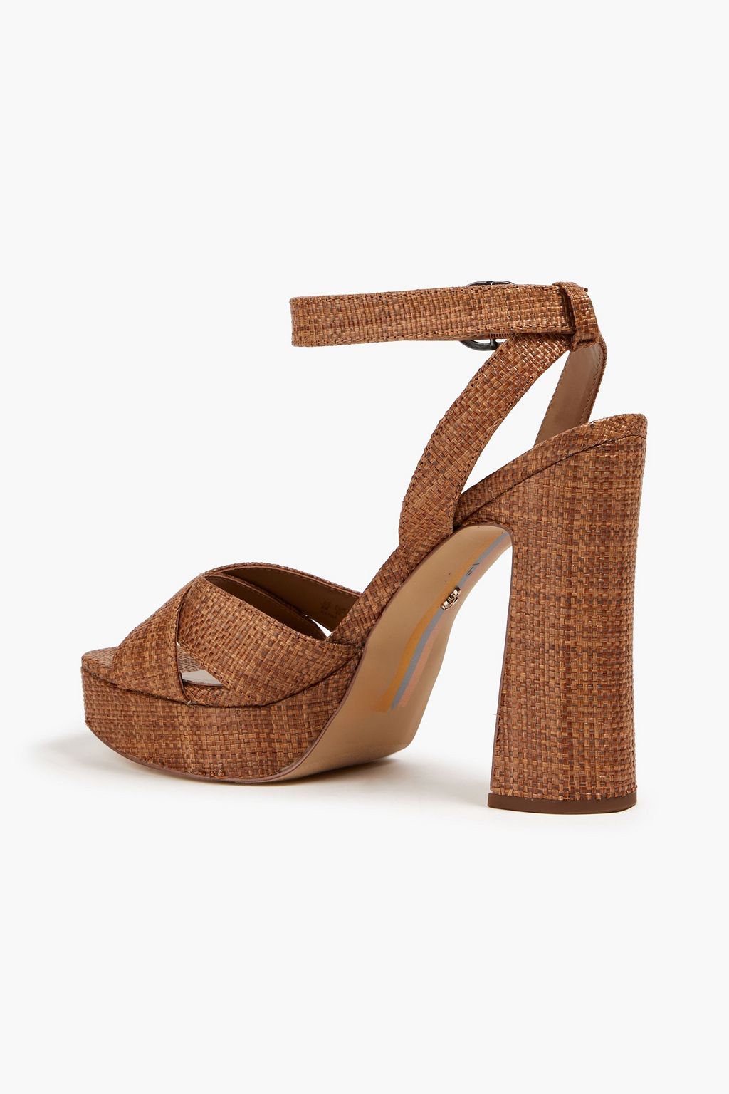 SAM EDELMAN Kayna coated raffia sandals